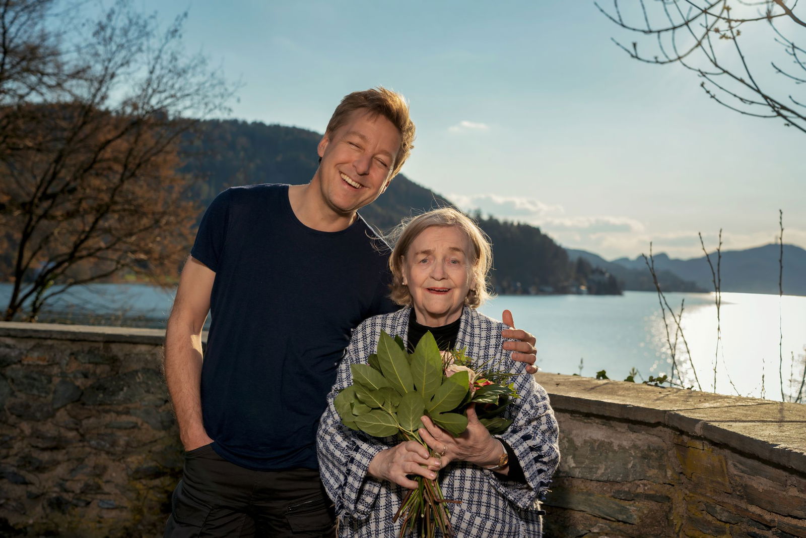 Schauspieler Max Müller und seine Mutter Mathilde: Beide haben heute Geburtstag. 