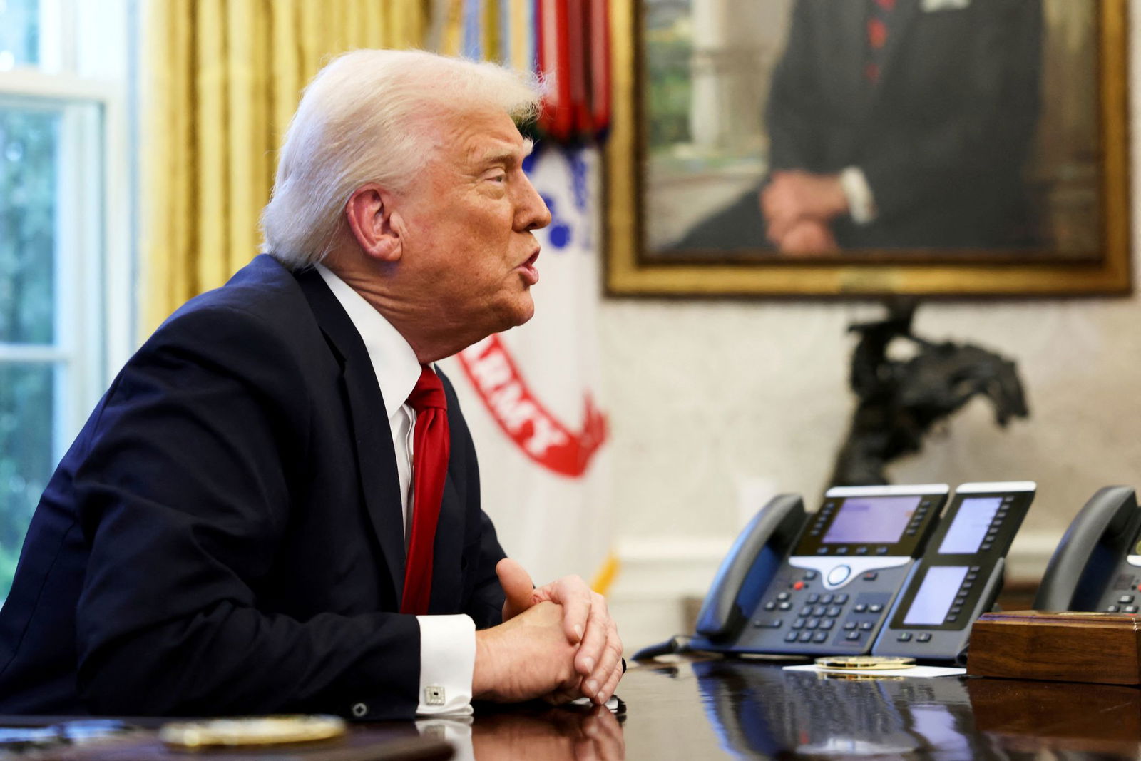 Trump zeigt sich sanfter gegenüber Kanada. 