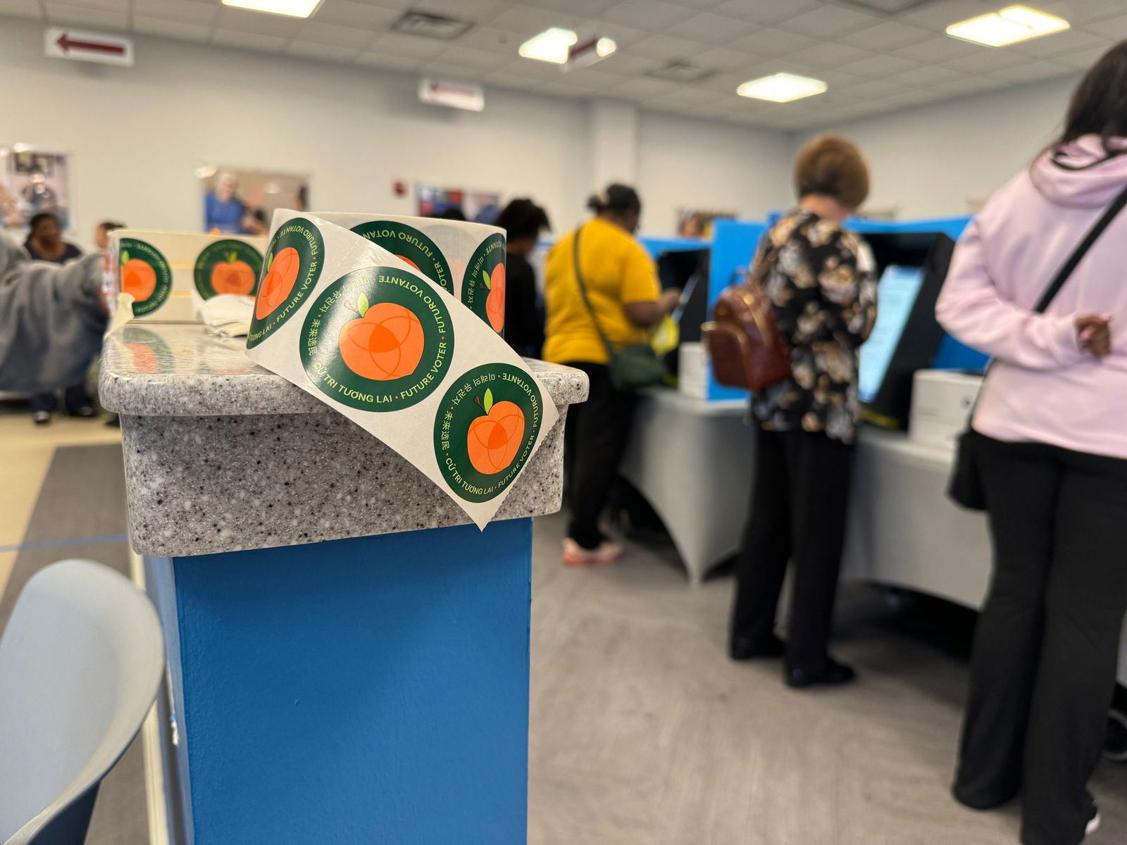 Ein Wahllokal im Gwinnett County im US-Bundesstaat Georgia. (Archivbild)