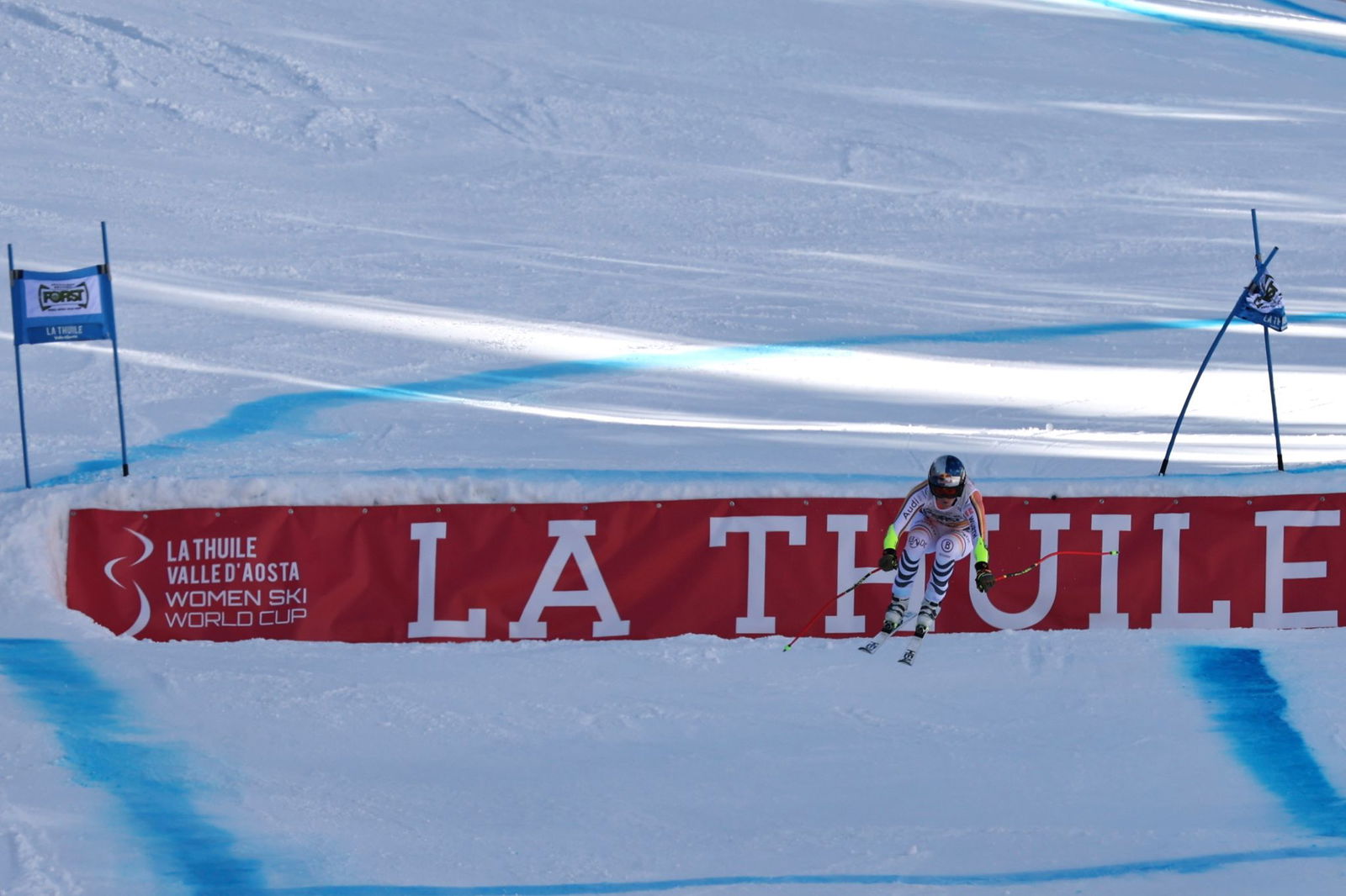 In La Thuile fand am Donnerstag das erste von zwei Super-G-Rennen in dieser Woche statt.