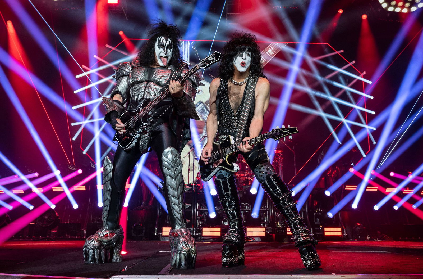 Bei der Abschiedstournee traten Kiss noch mit Make-up auf. (Archivbild)