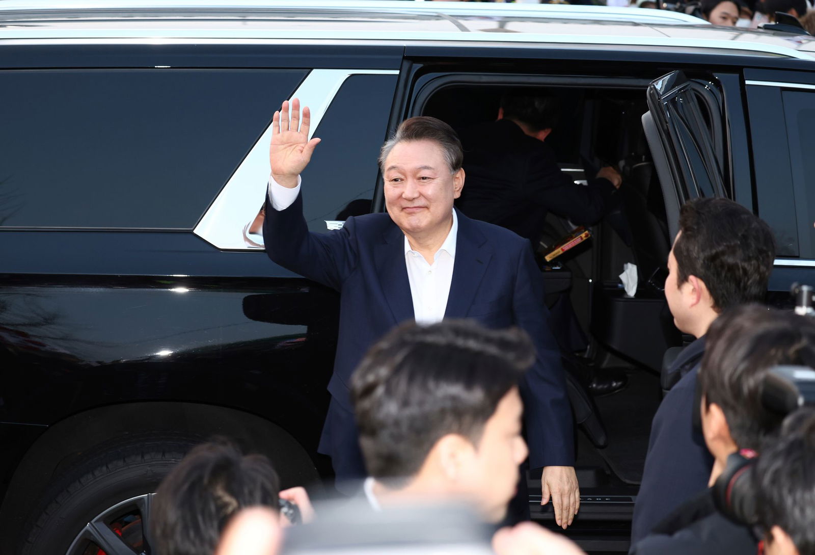 Wieder auf freiem Fuß: Südkoreas suspendierter Präsident.   