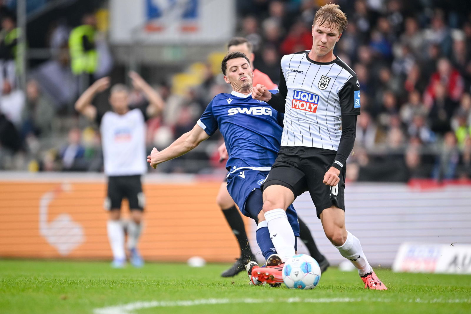 Werden sich am Sonntag nicht auf dem Platz begegnen: Der im Rückspiel gesperrte Rapp und Ulms Luka Hyryläinen.