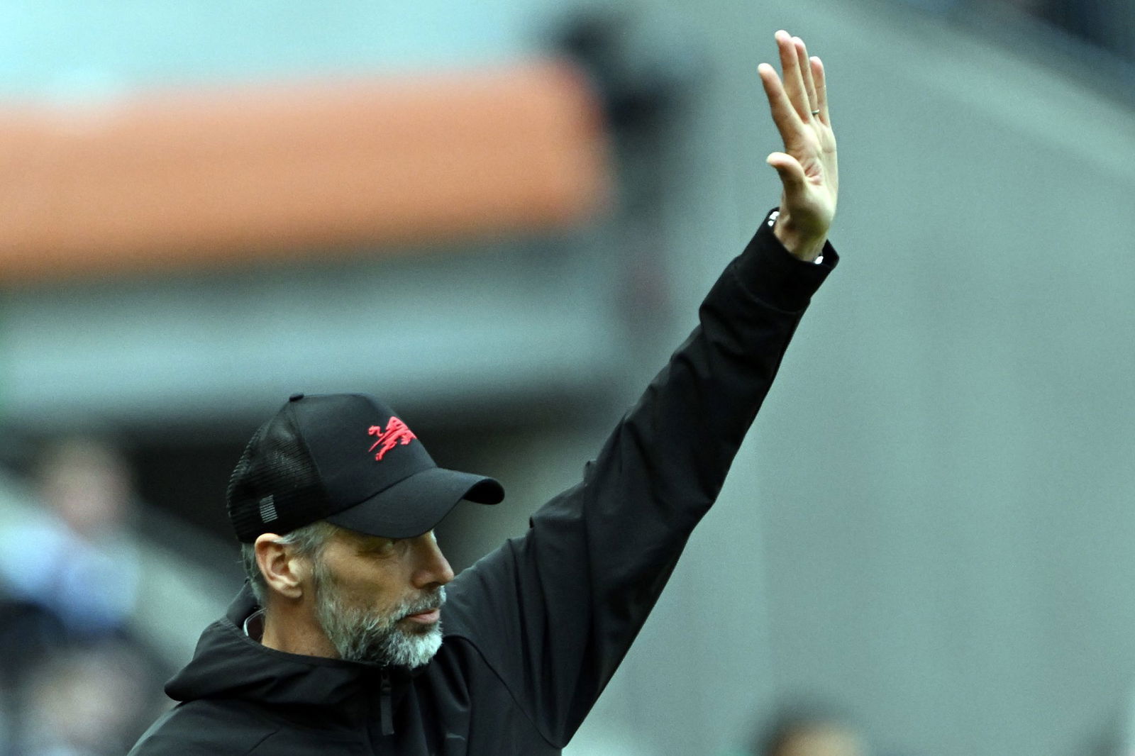 Marco Rose bei der Niederlage in Mönchengladbach.