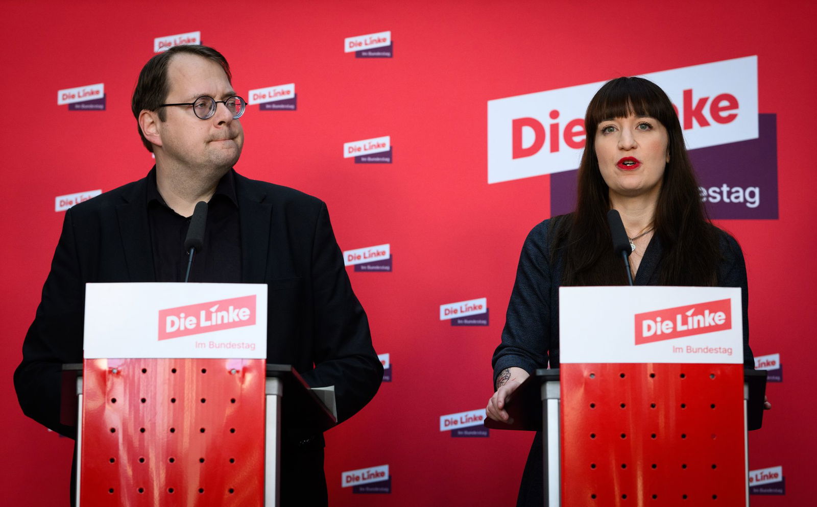 Sören Pellmann und Heidi Reichinnek kündigen einen Eilantrag vor dem Bundesverfassungsgericht an.