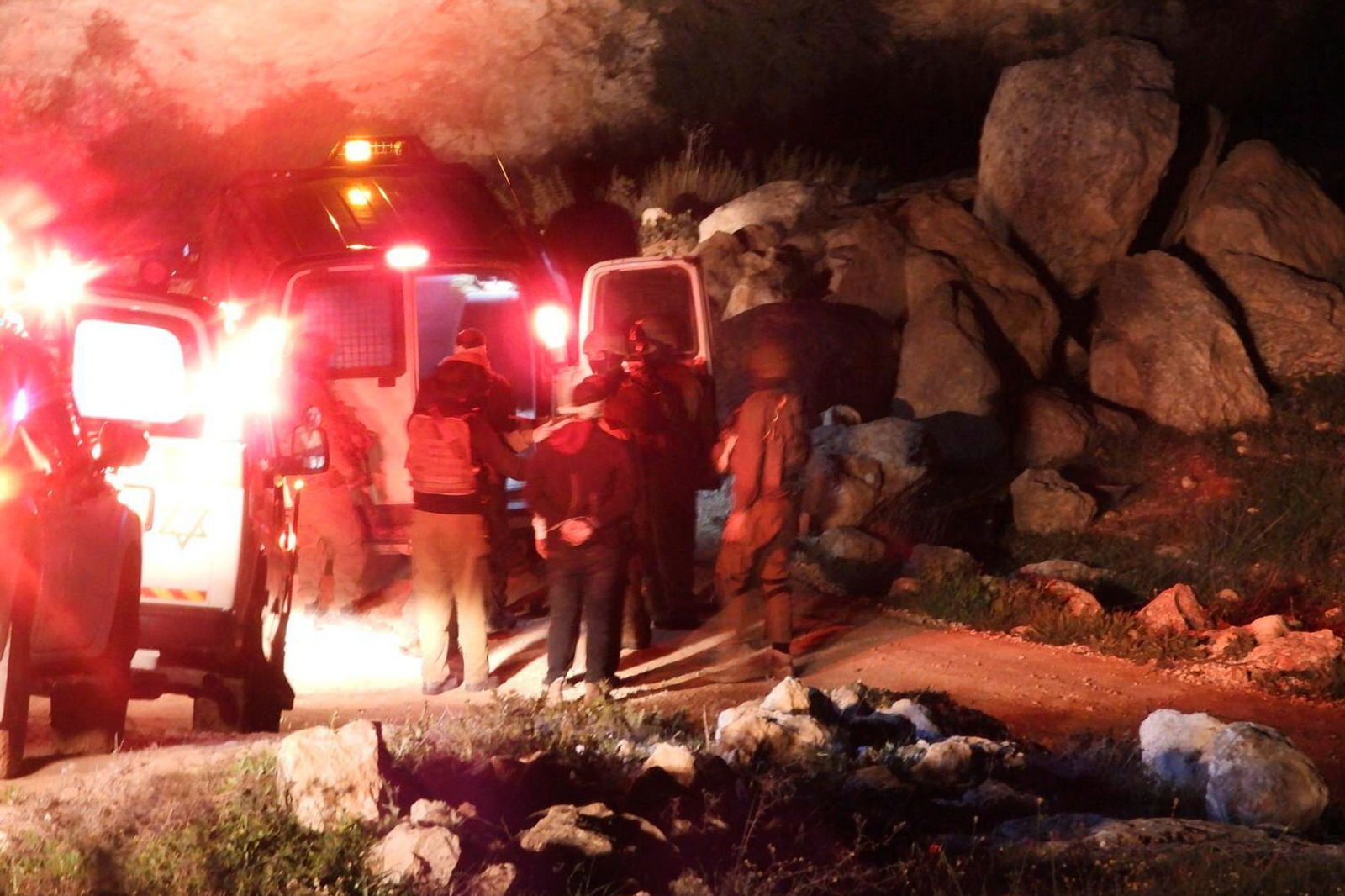 Die Festnahme durch das israelische Militär.