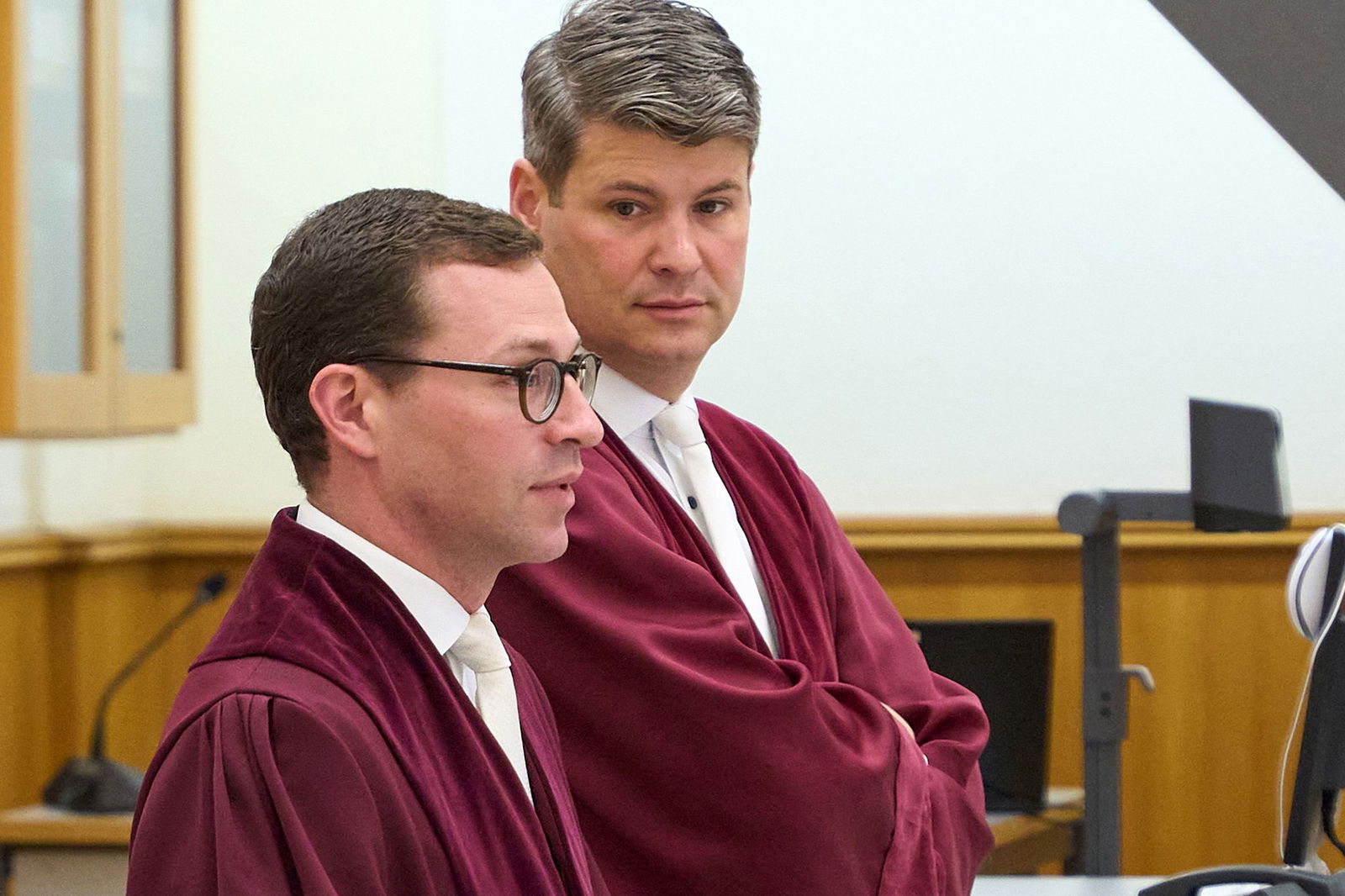 Oberstaatsanwalt Barrot (rechts) sieht die wehrhafte Demokratie gestärkt.