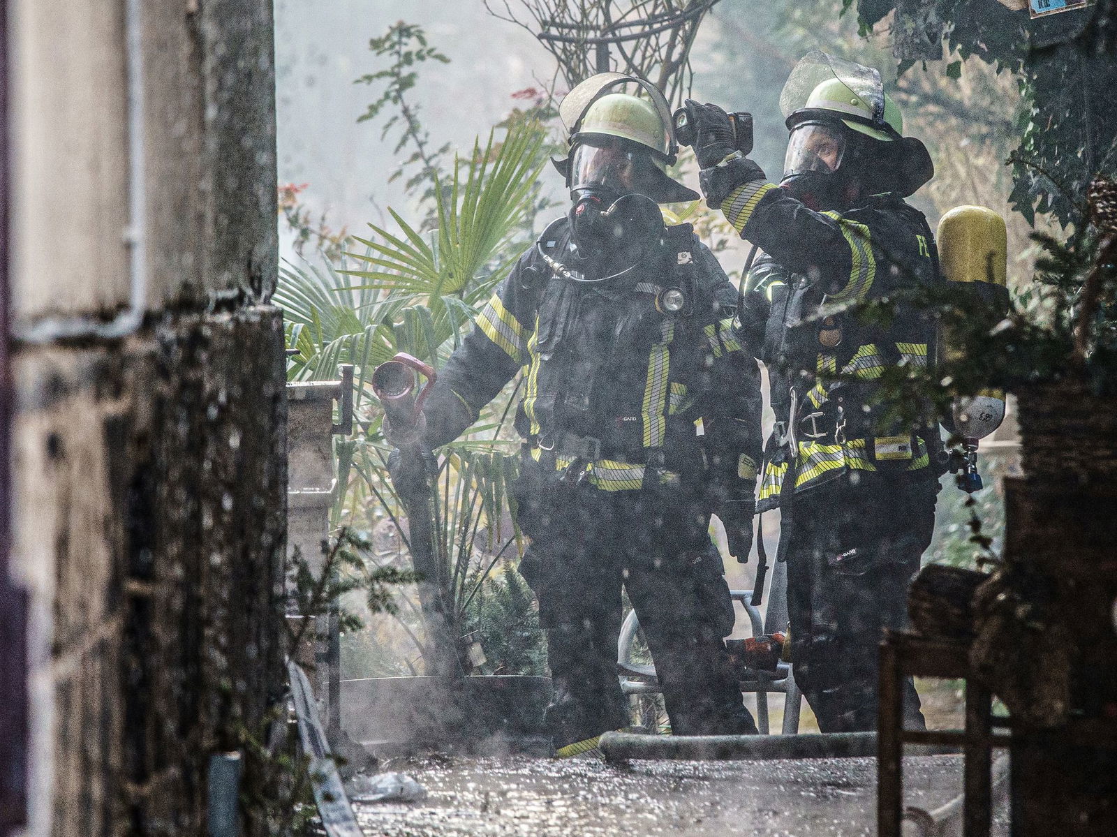 Der Einsatz dauerte am Abend an.