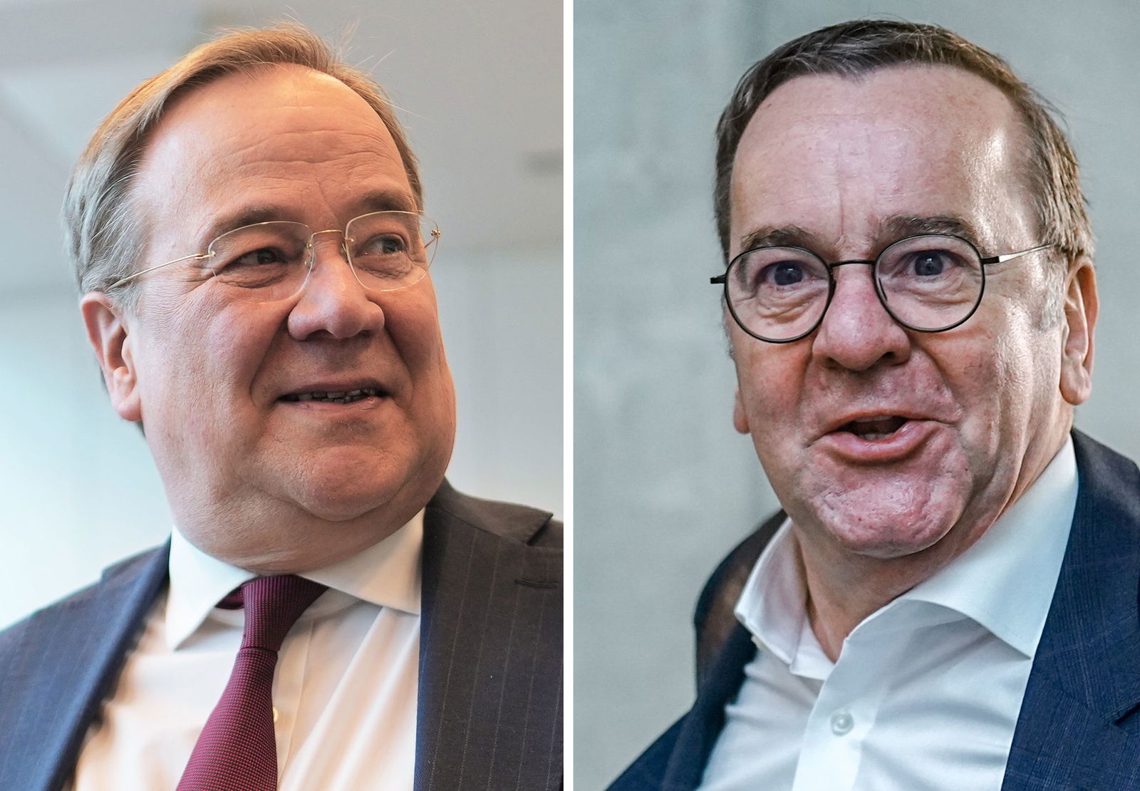 Der CDU-Politiker Armin Laschet wird nach eigenen Angaben immer wieder mal mit dem gleichaltrigen Verteidigungsminister Boris Pistorius (SPD) verwechselt. (Fotos Archiv) 