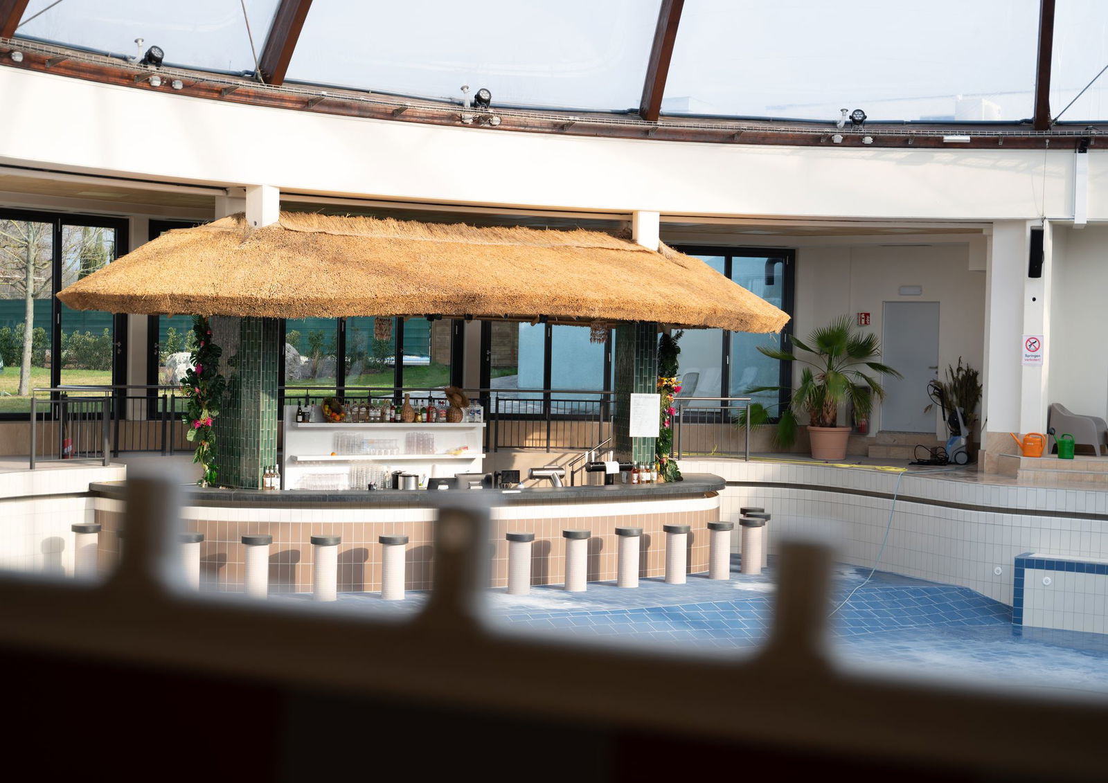 Der Thermenbereich soll baugleich mit der ursprünglichen Therme wiedererrichtet werden und im Dezember öffnen.