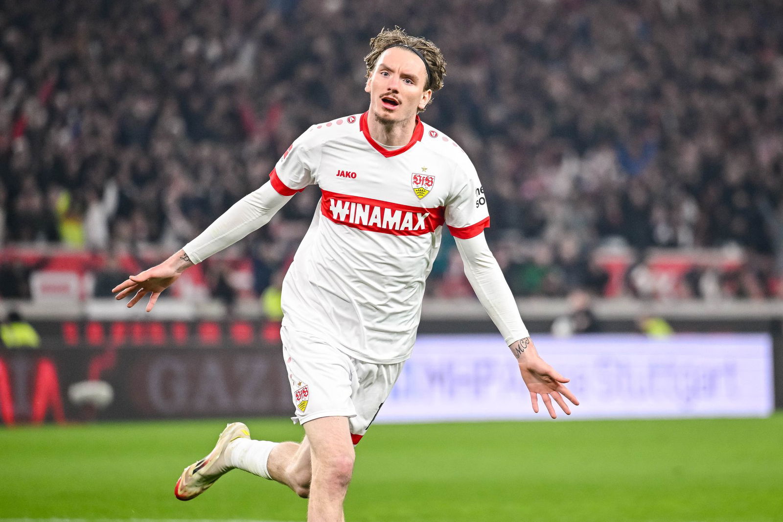 Traf auch bei Stuttgarts Niederlage gegen Leverkusen am Sonntag: Nick Woltemade.