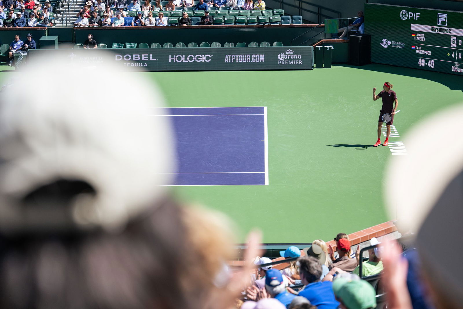 Im ersten Satz sah noch alles gut aus für Alexander Zverev.