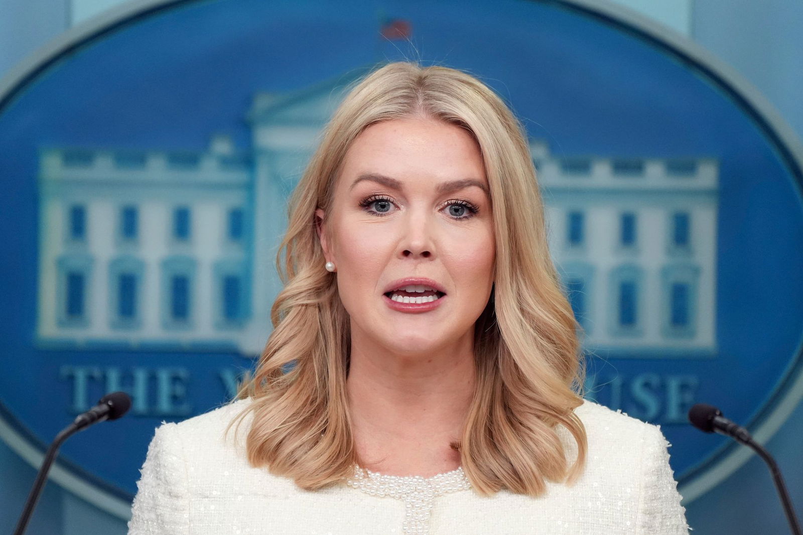 Die Sprecherin des Weißen Hauses, Karoline Leavitt, äußert sich zu Kontakten der US-Regierung mit der Hamas (Archivbild).