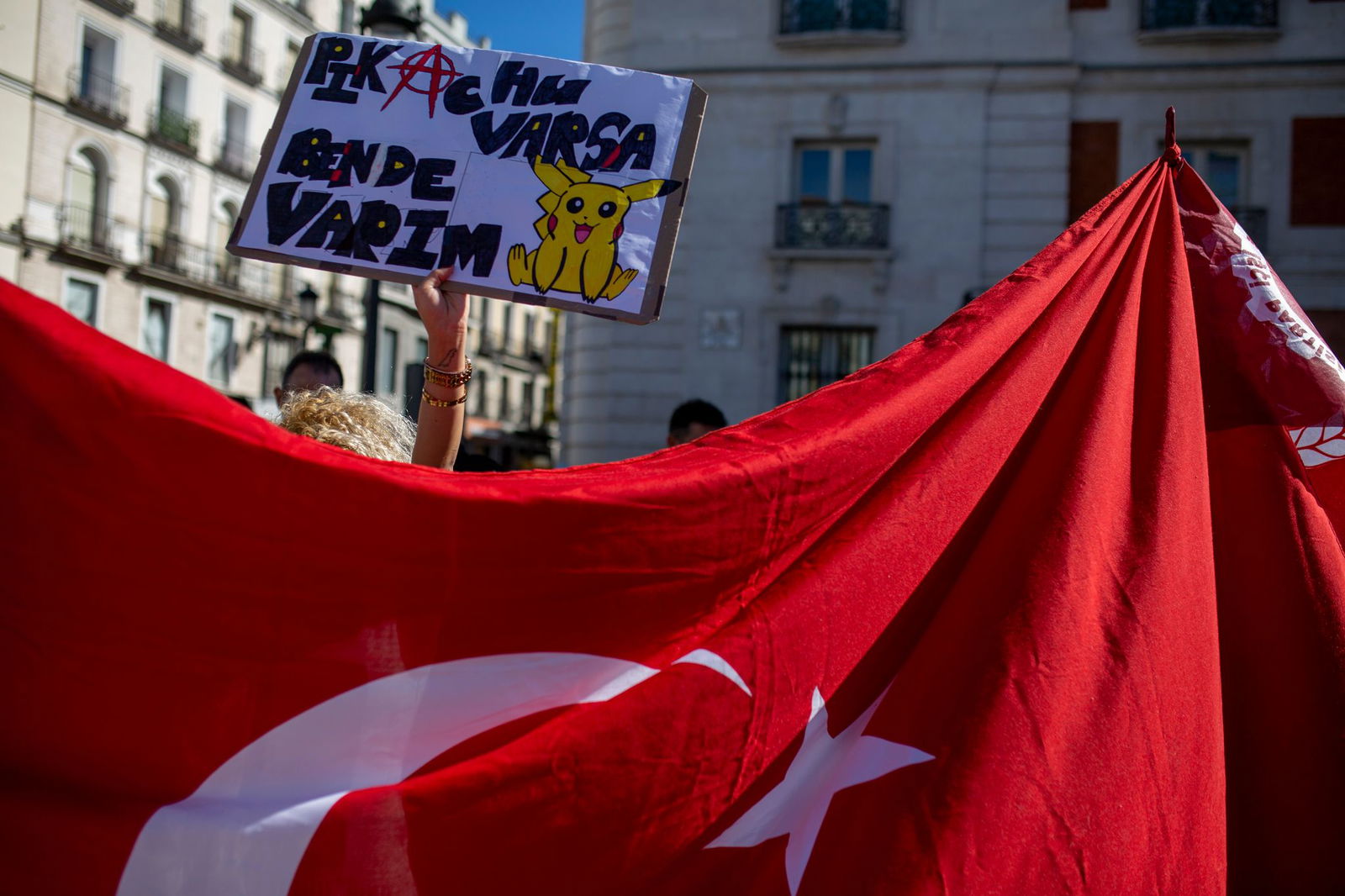 Pikachu als Symbol des Protests