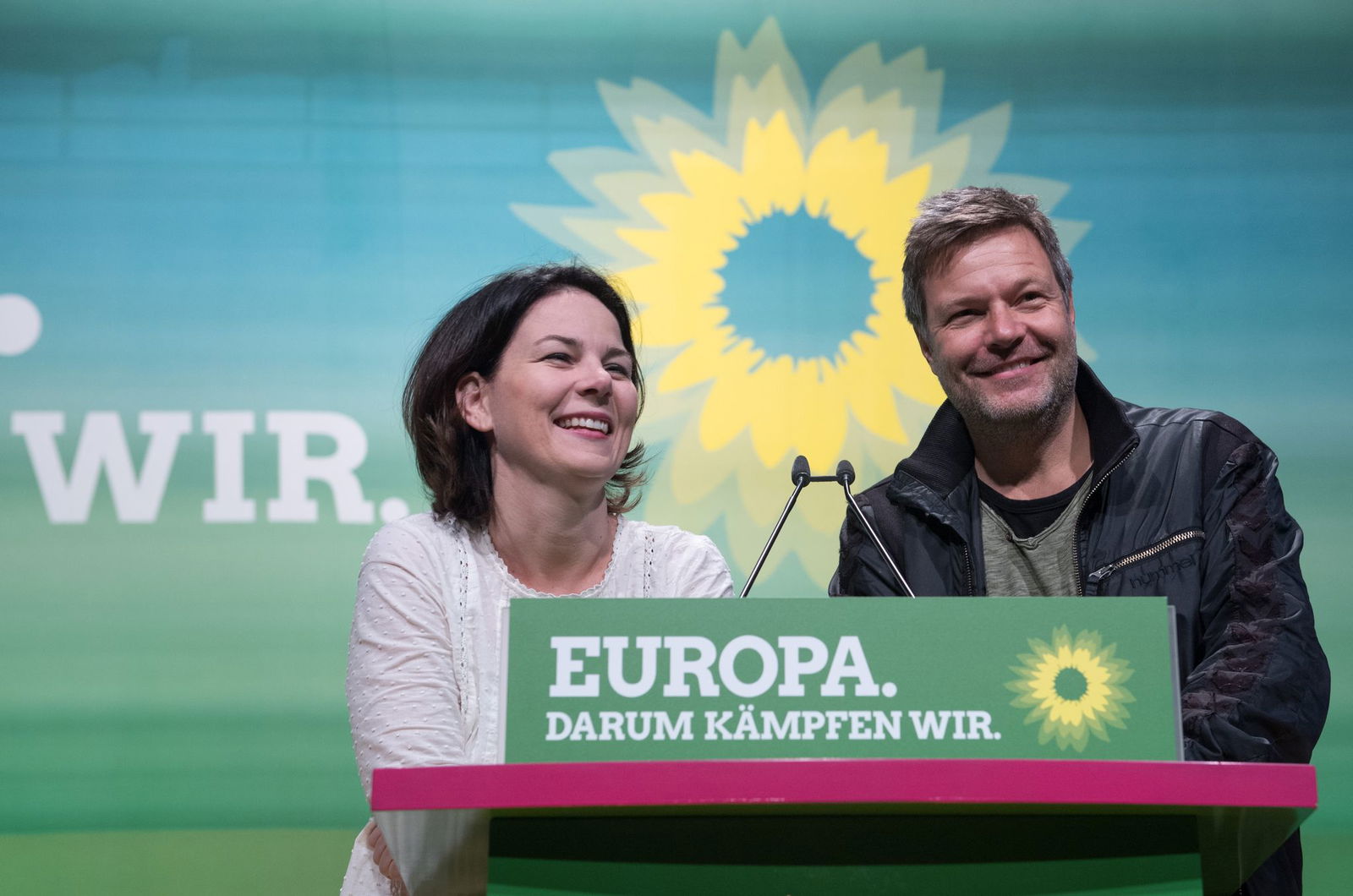 Habeck und Baerbock 2018 als Grünen-Chefs: Jahrelang dominierte das Duo die Partei. (Archivbild)