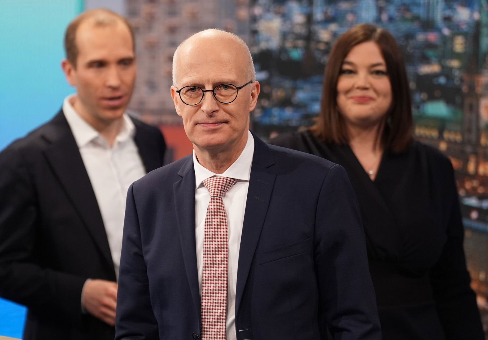 Tschentscher und Fegebank zeigten sich gut gelaunt.