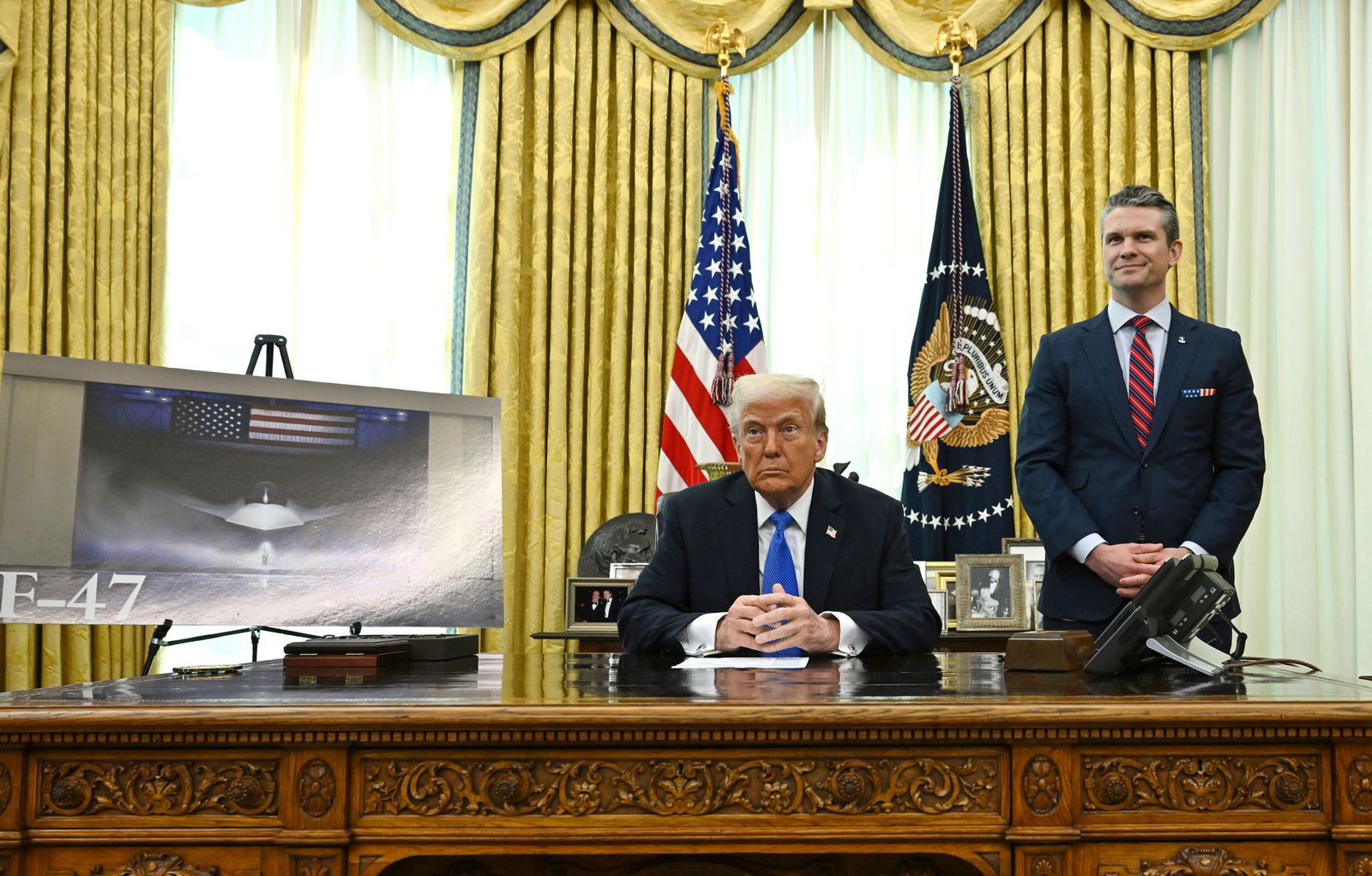 Trump verspricht den «fortschrittlichsten, fähigsten und tödlichsten» Kampfjet aller Zeiten.