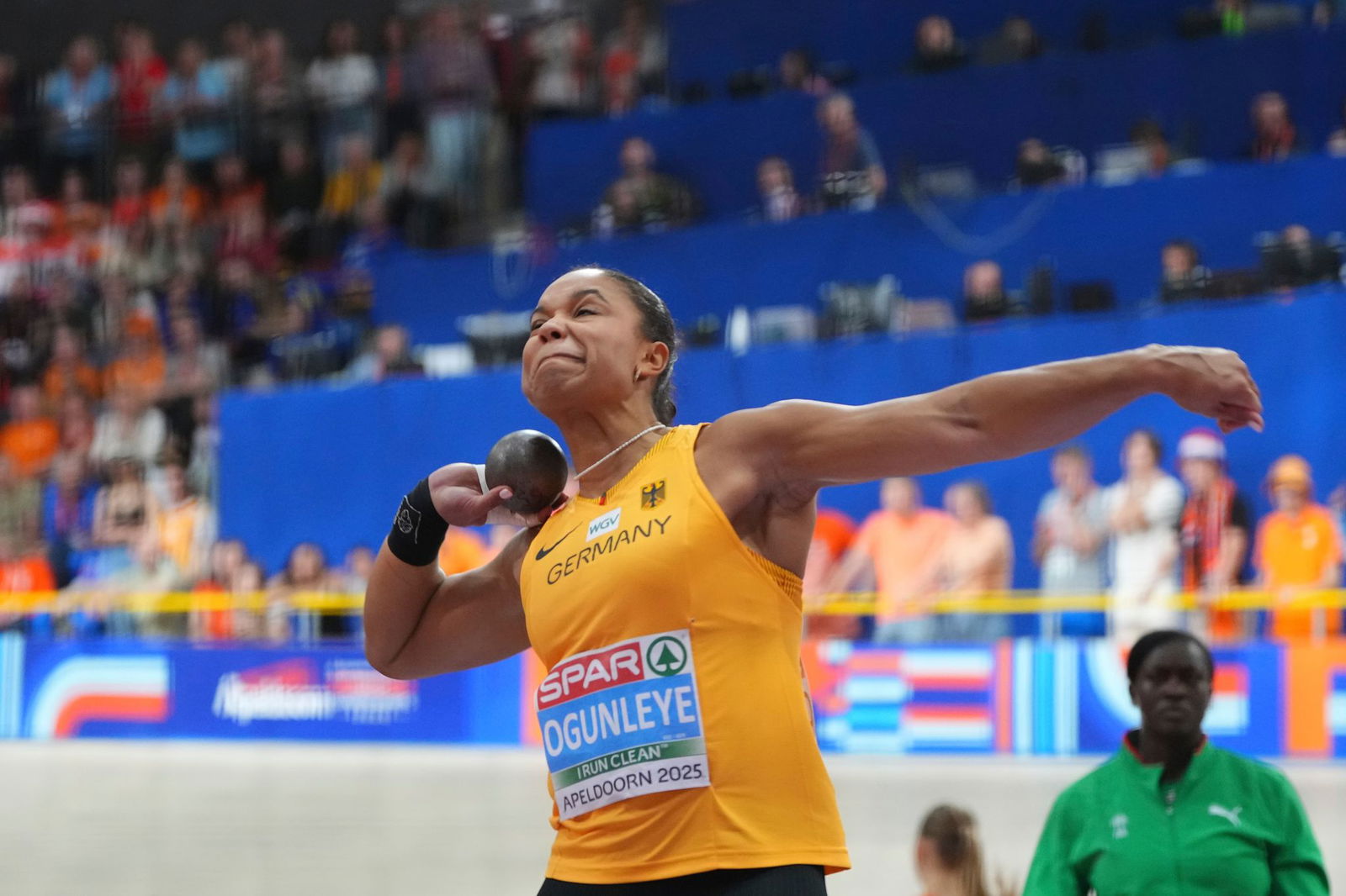 Auch Kugelstoß-Olympiasiegerin Yemisi Ogunleye verzichtet auf die Hallen-WM in China.