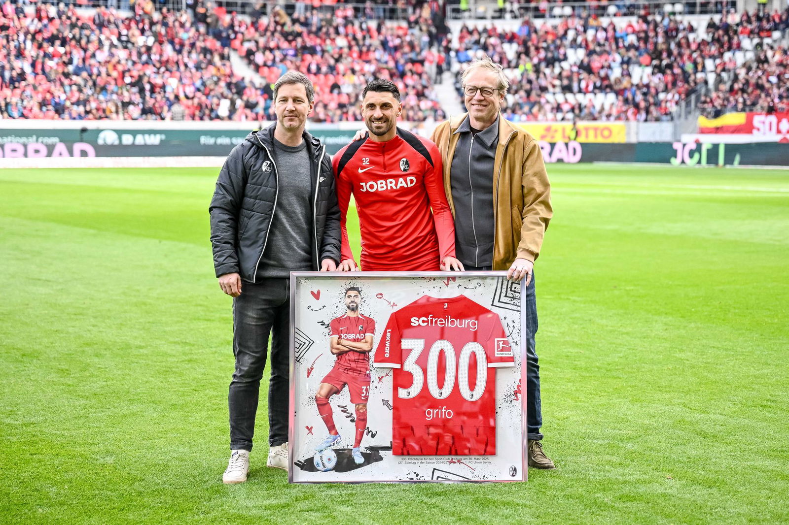 Grifo bestritt sein 300. Pflichtspiel für den Sport-Club.