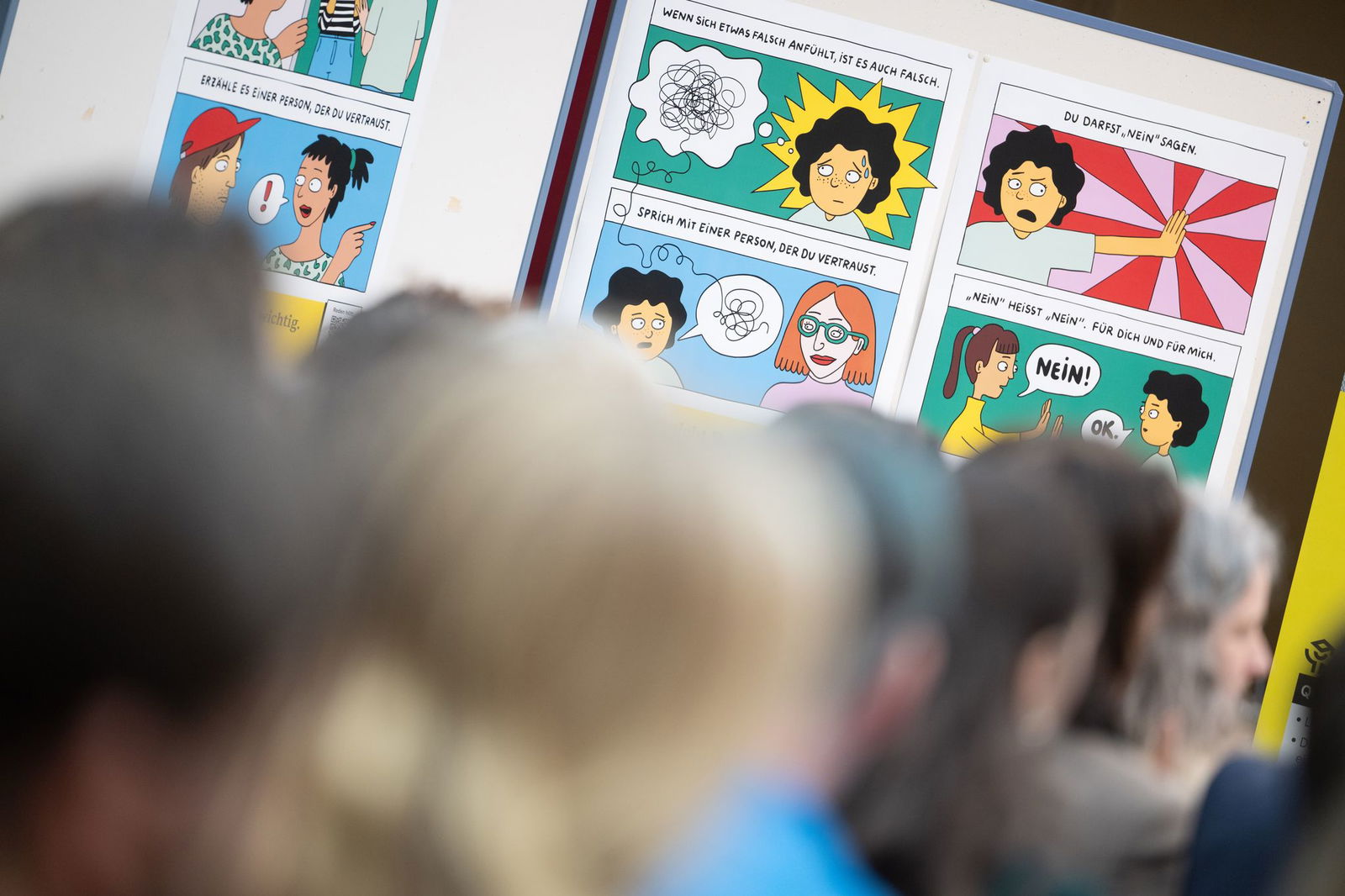 Wo ist meine Grenze? Plakate sollen alle Schüler ansprechen.