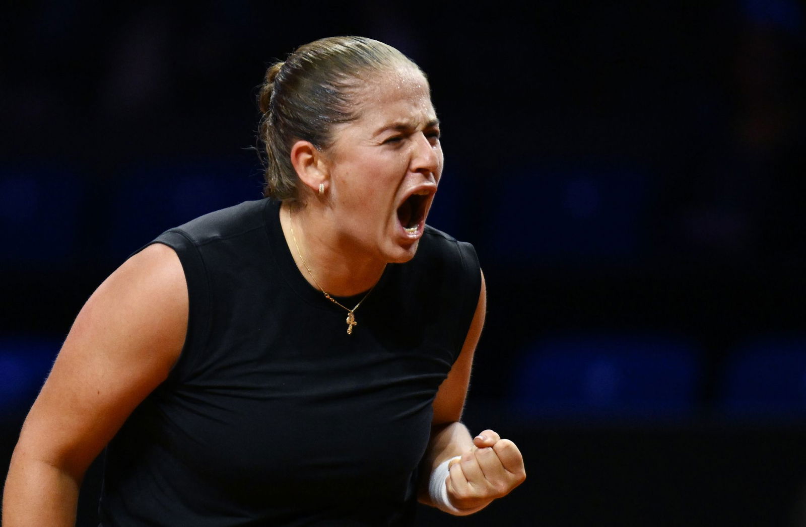 Jelena Ostapenko überzeugte im Halbfinale von Stuttgart.