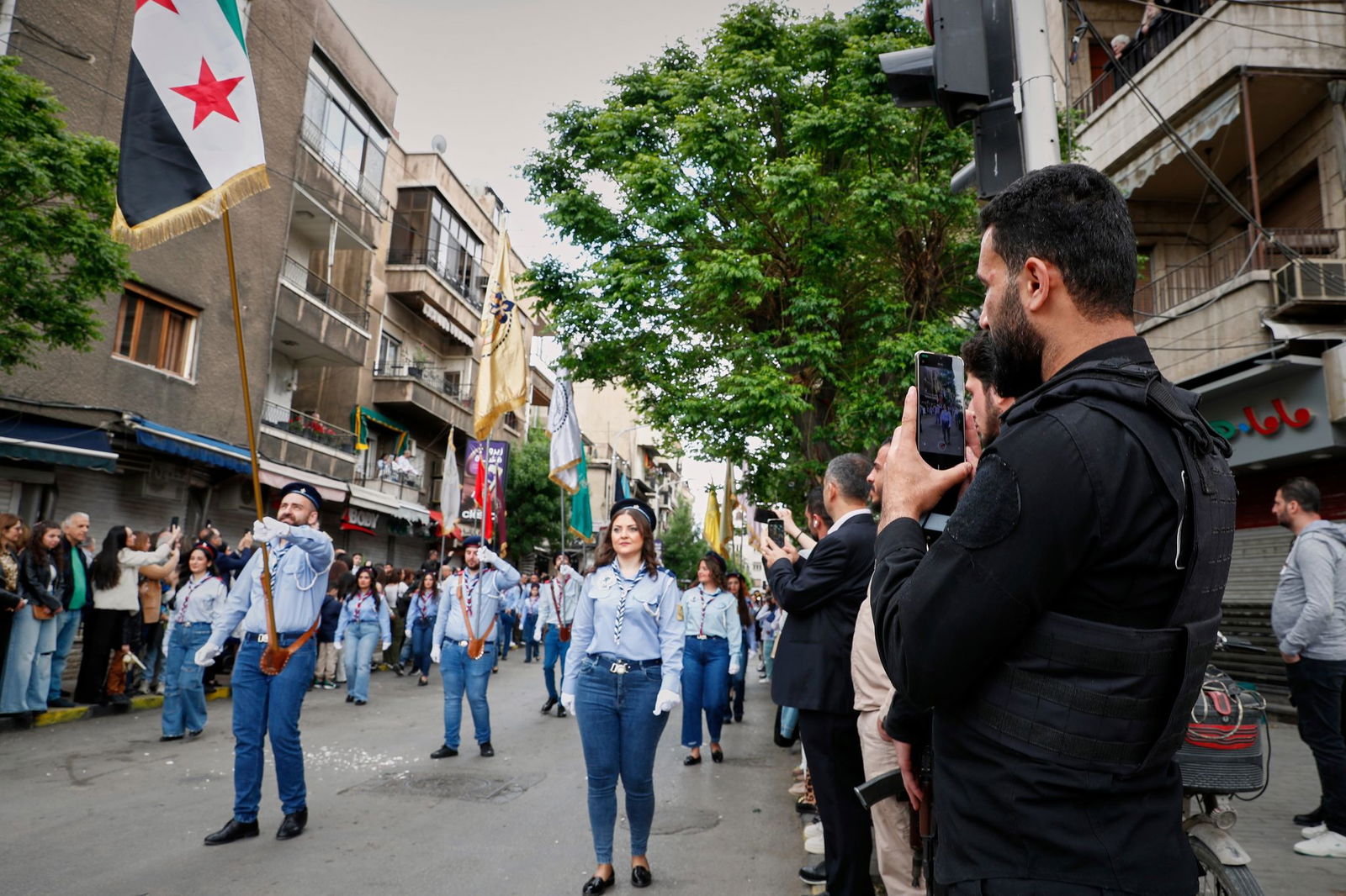 Die Prozessionen christlicher Syrerinnen und Syrer am Palmsonntag wurden von einem großen Aufgebot an Sicherheitskräften begleitet. (Archivfoto)