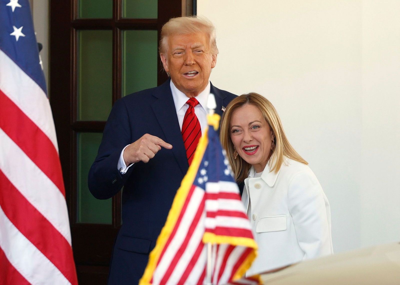 US-Präsident Trump und Italiens Ministerpräsidentin Meloni präsentierten sich am Donnerstag als ziemlich beste Freunde. 