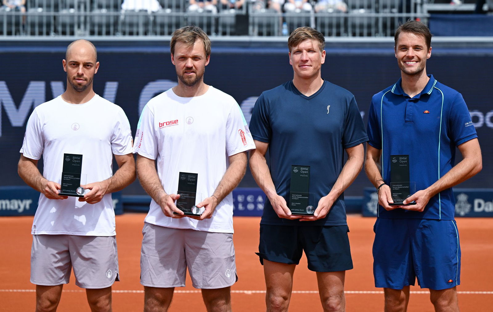 Tim Pütz und Kevin Krawitz (links) verloren das München-Finale gegen Andre Goransson und Sem Verbeek.