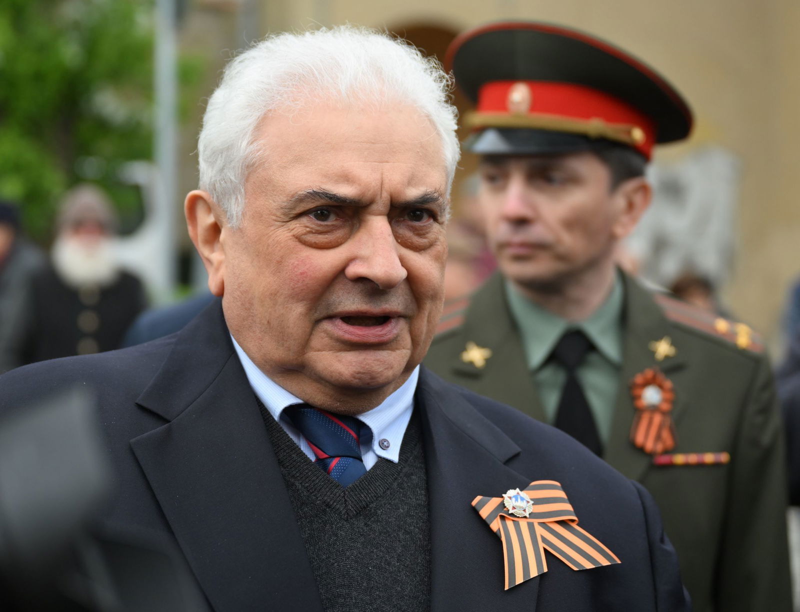 Russlands Botschafter hat am Weltkriegs-Gedenken in Torgau teilgenommen.