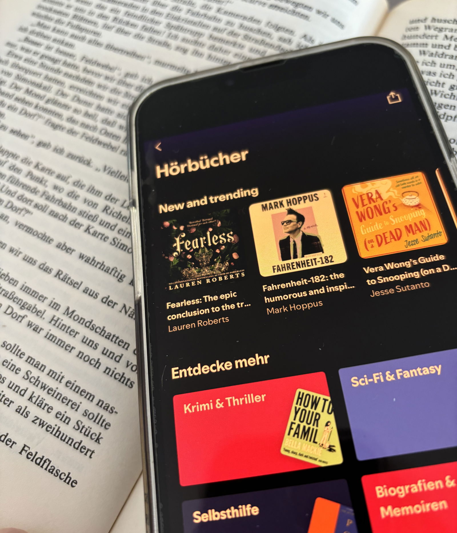 Spotify bietet jetzt auch in Deutschland Hörbücher an