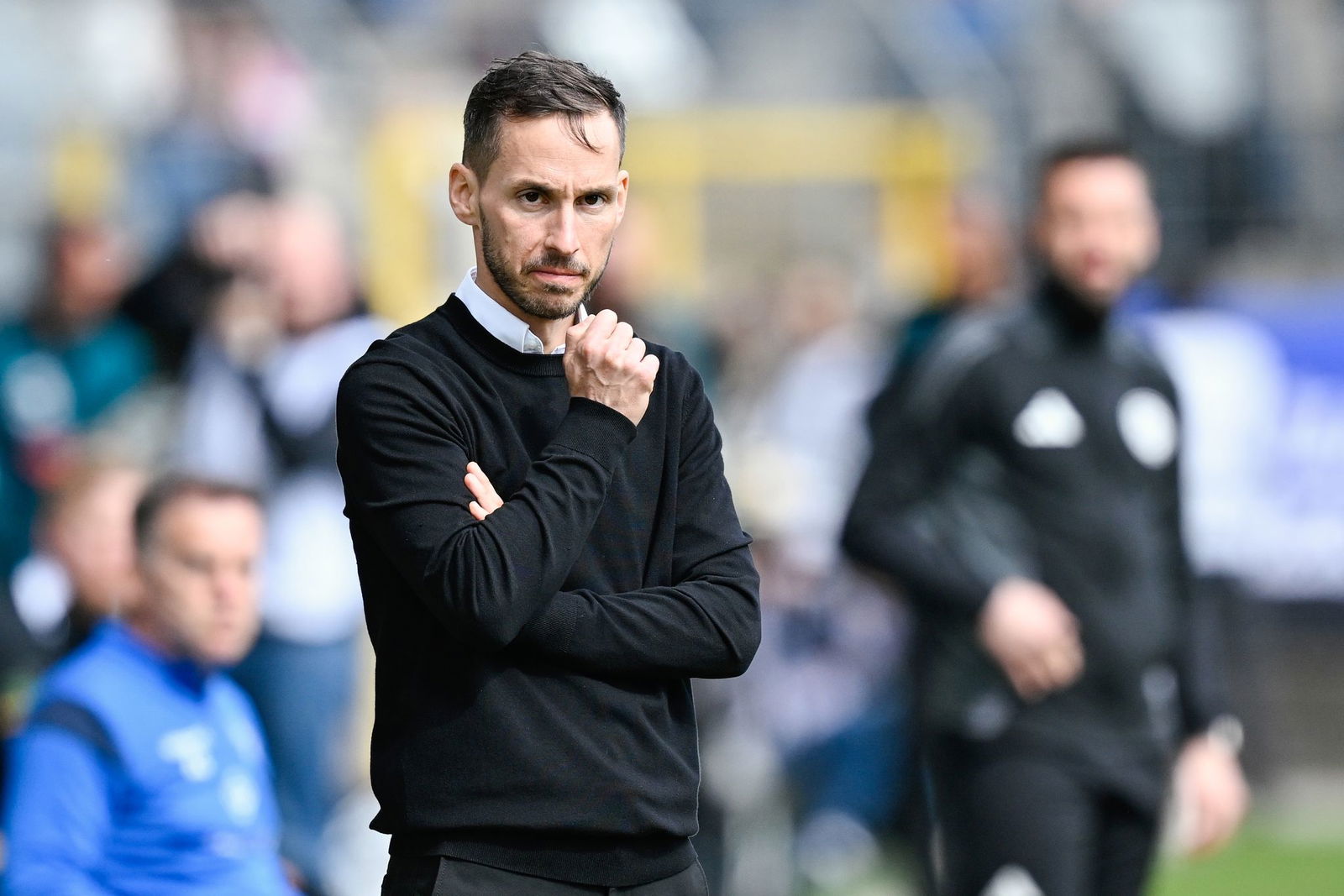 Dominik Glawogger und seine Mannheimer kamen in Hannover nur zu einem 1:1.