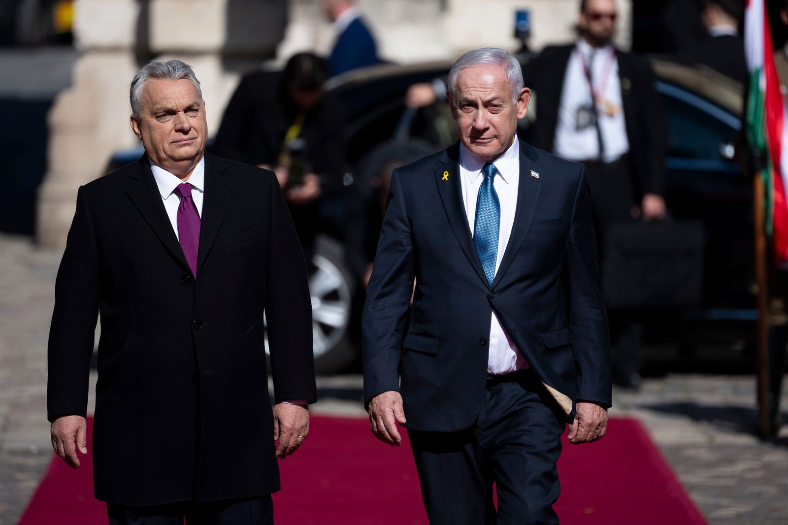 Netanjahu (r) und Orban (l) sind sich darin einig, dass sie den Weltgerichtshof als feindseliges «Mittel der Politik» ablehnen. 