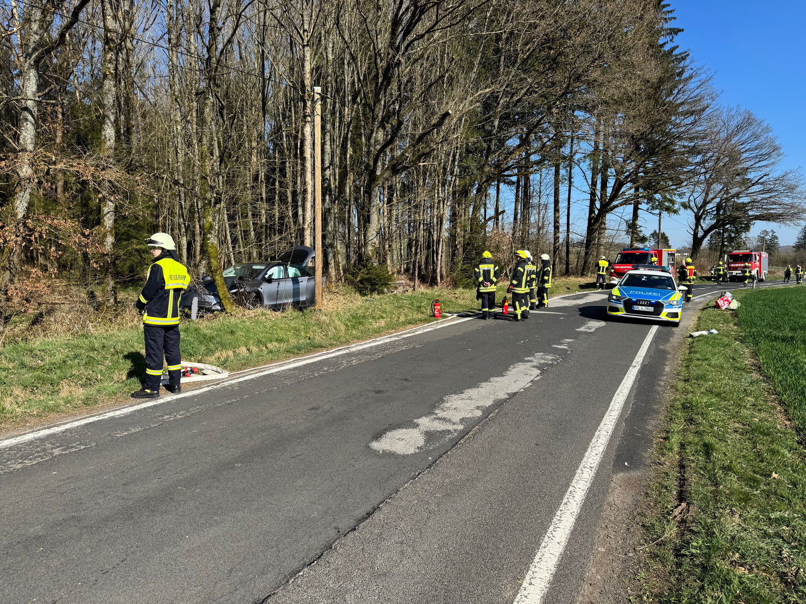 Unfall Kaden mit Mutter und Kleinkind