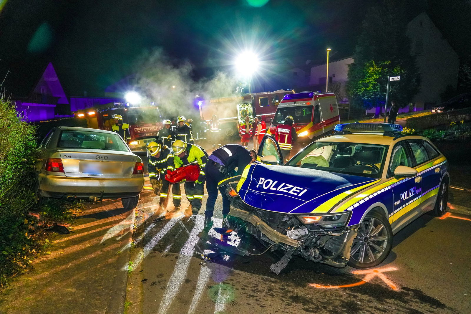 Der Flüchtige konnte schließlich von der Polizei festgenommen werden. 