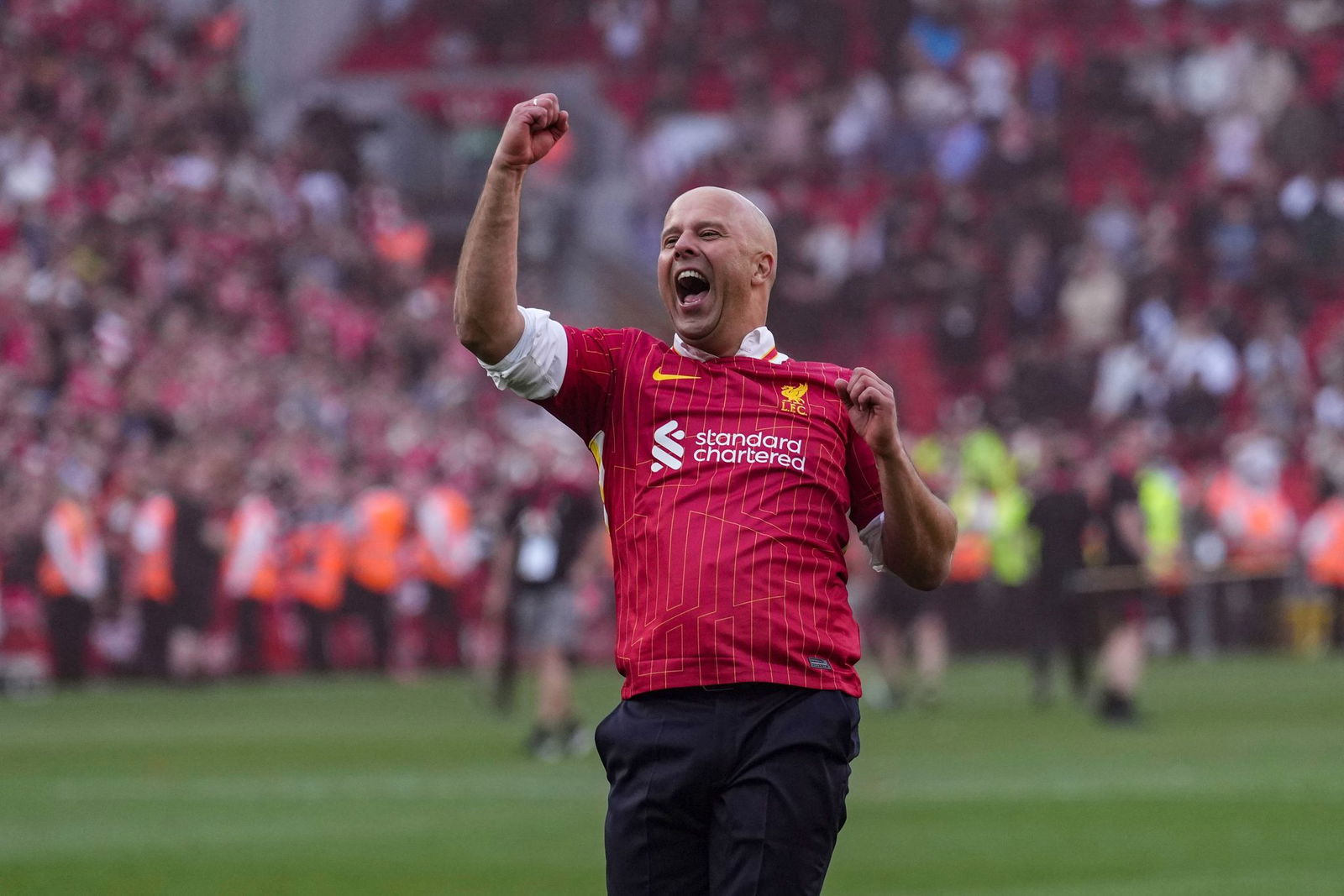 Mit dem Gewinn der Meisterschaft übertraf Liverpool-Trainer Arne Slot in seiner ersten Saison alle Erwartungen.