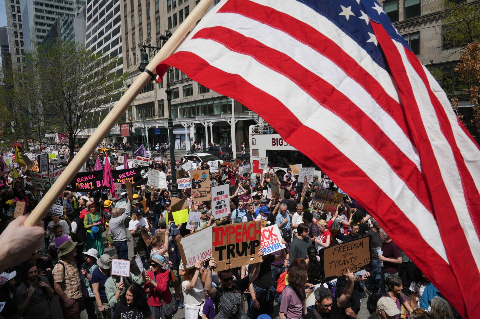 Demo gegen Trump in New York