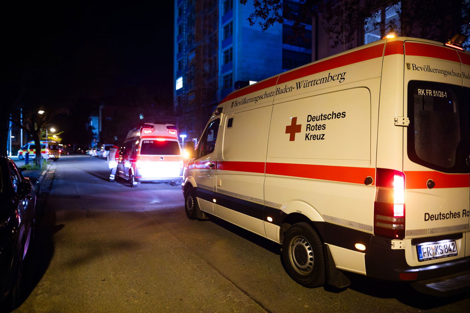 Auch ein Krankenhaus war von Evakuierungsmaßnahmen betroffen. 