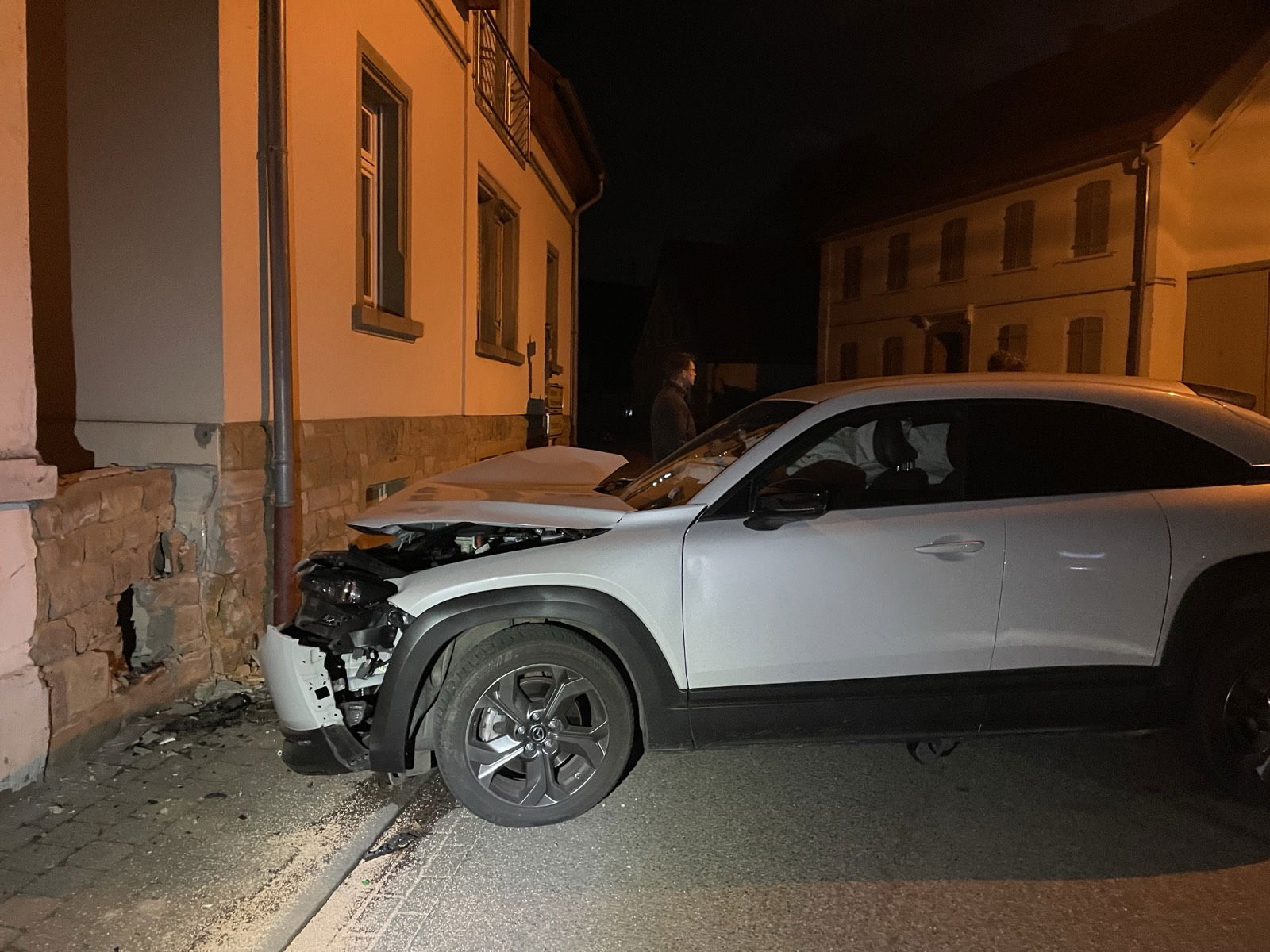 Unfallfahrzeug in Ransweiler