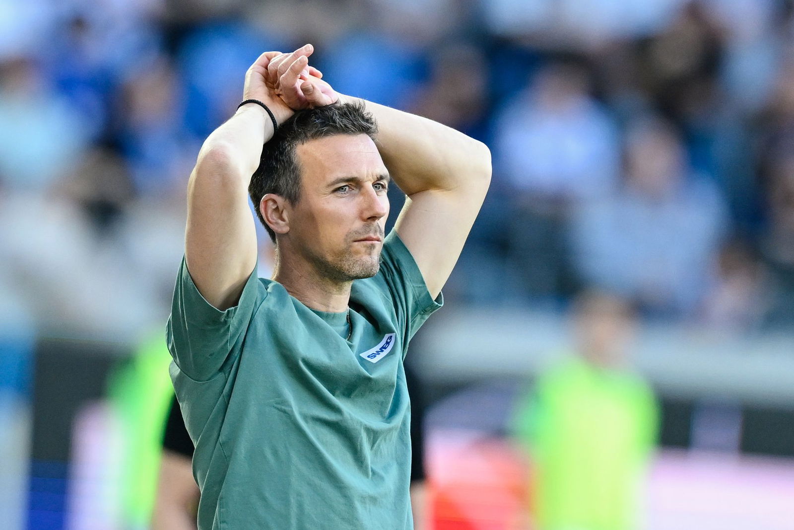 Turbulente Zeit beim KSC: Trainer Christian Eichner nimmt es gelassen. 