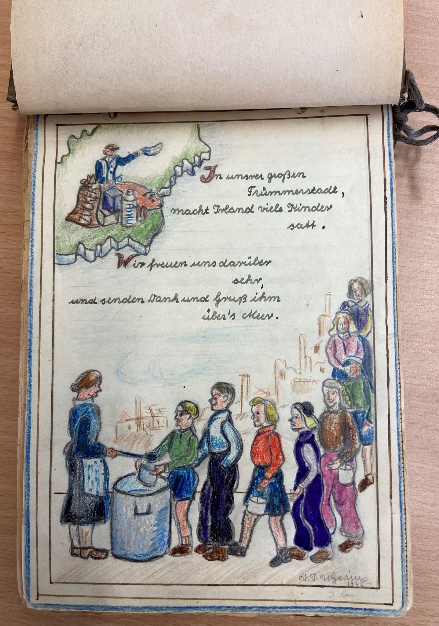 Das Saarbrücker «Danke-Buch» dokumentiert ein Stück Nachkriegsgeschichte.  