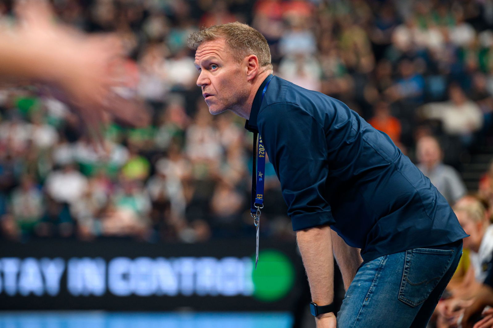 Trainer Jakob Vestergaard und die Ludwigsburger Handballerinnen konnten die Favoritinnen nicht besiegen.