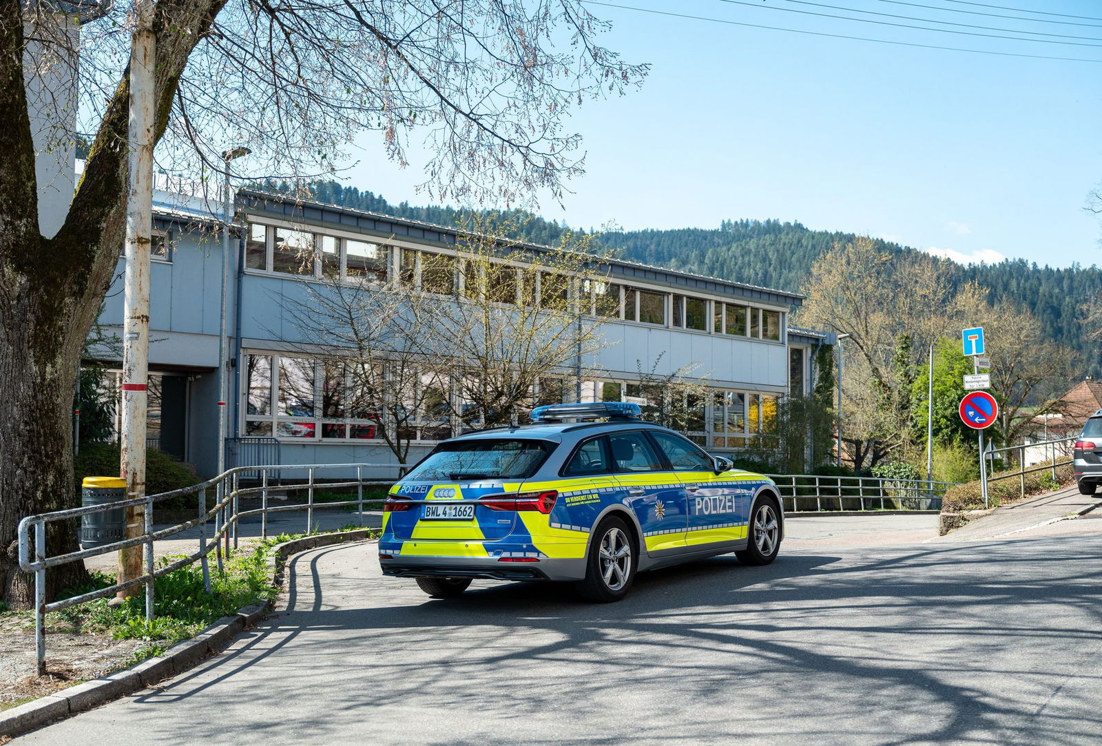 In Schramberg ist es zu einem Polizeieinsatz gekommen. Es fielen Schüsse. 