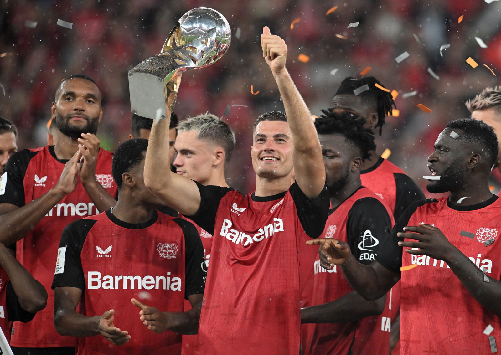 Im vergangenen Jahr jubelte noch Bayer Leverkusen als Supercup-Gewinner.