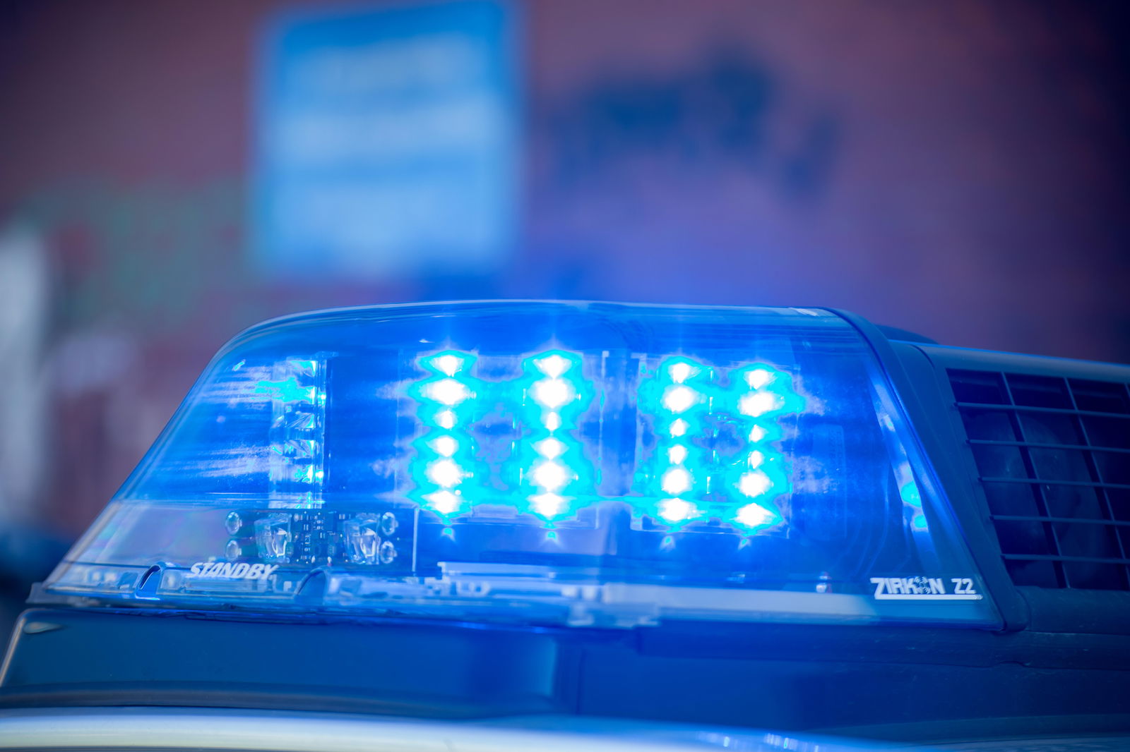 Blaulicht eines Polizeiwagens