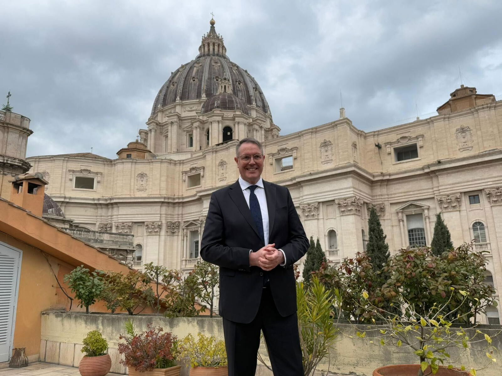Alexander Schweitzer traf im Februar den inzwischen gestorbenen Papst Franziskus. (Archivbild)