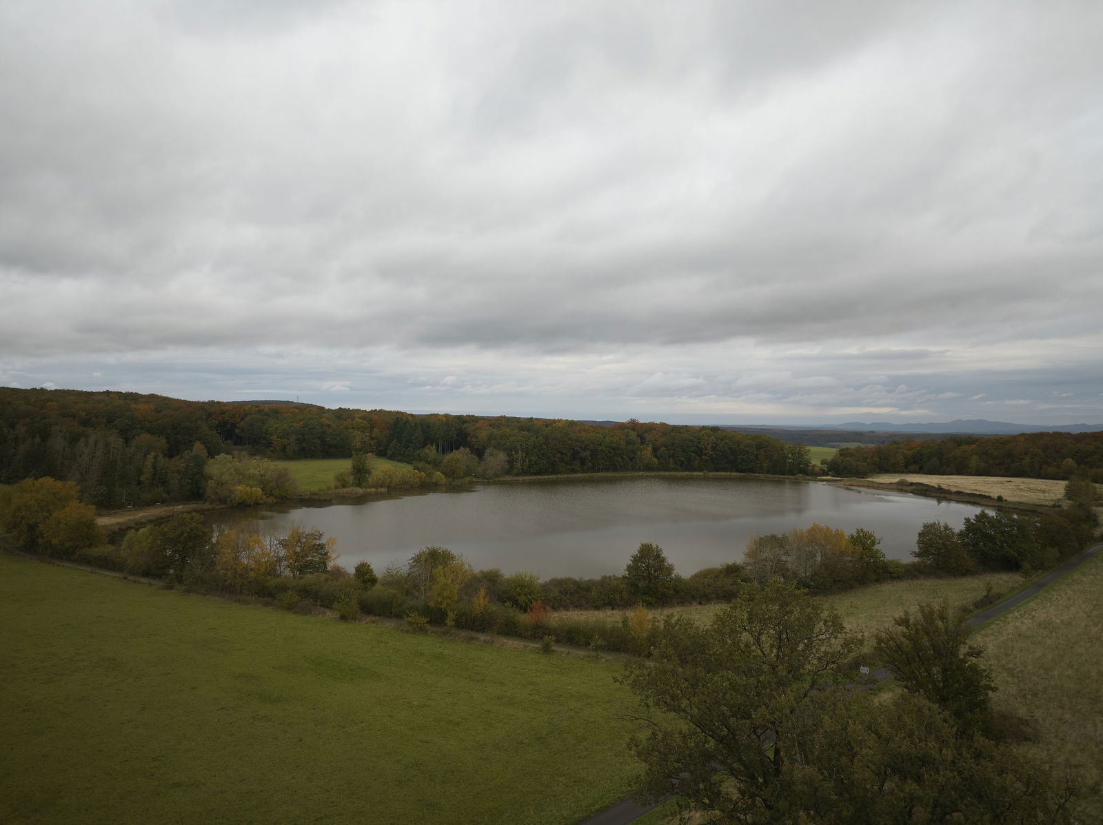 Auf einer Wiese in der Nähe des Sees wurden die Leichen gefunden. (Archivbild)