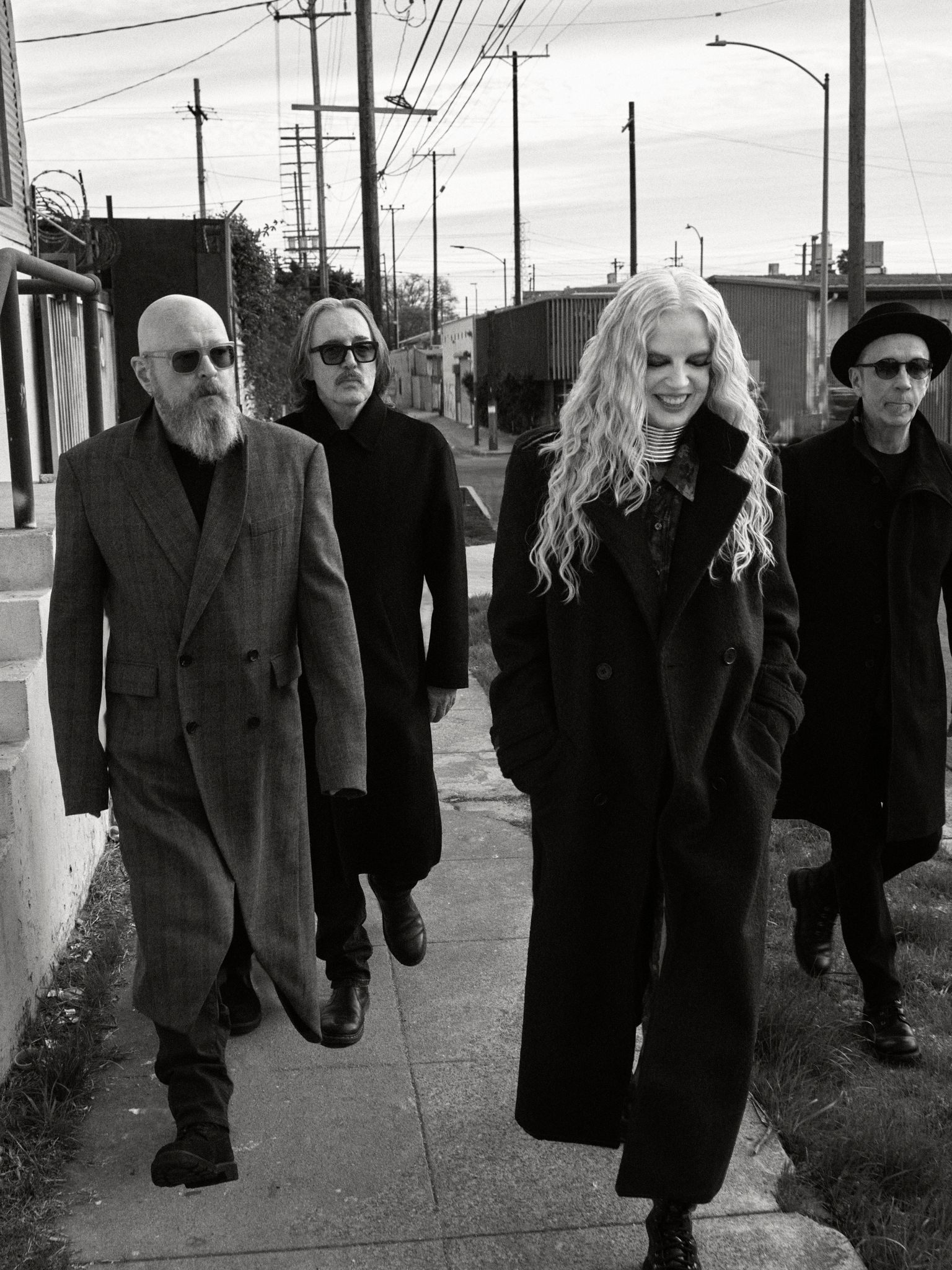 Steve Marker, Butch Vig, Shirley Manson und Duke Erikson (l-r).