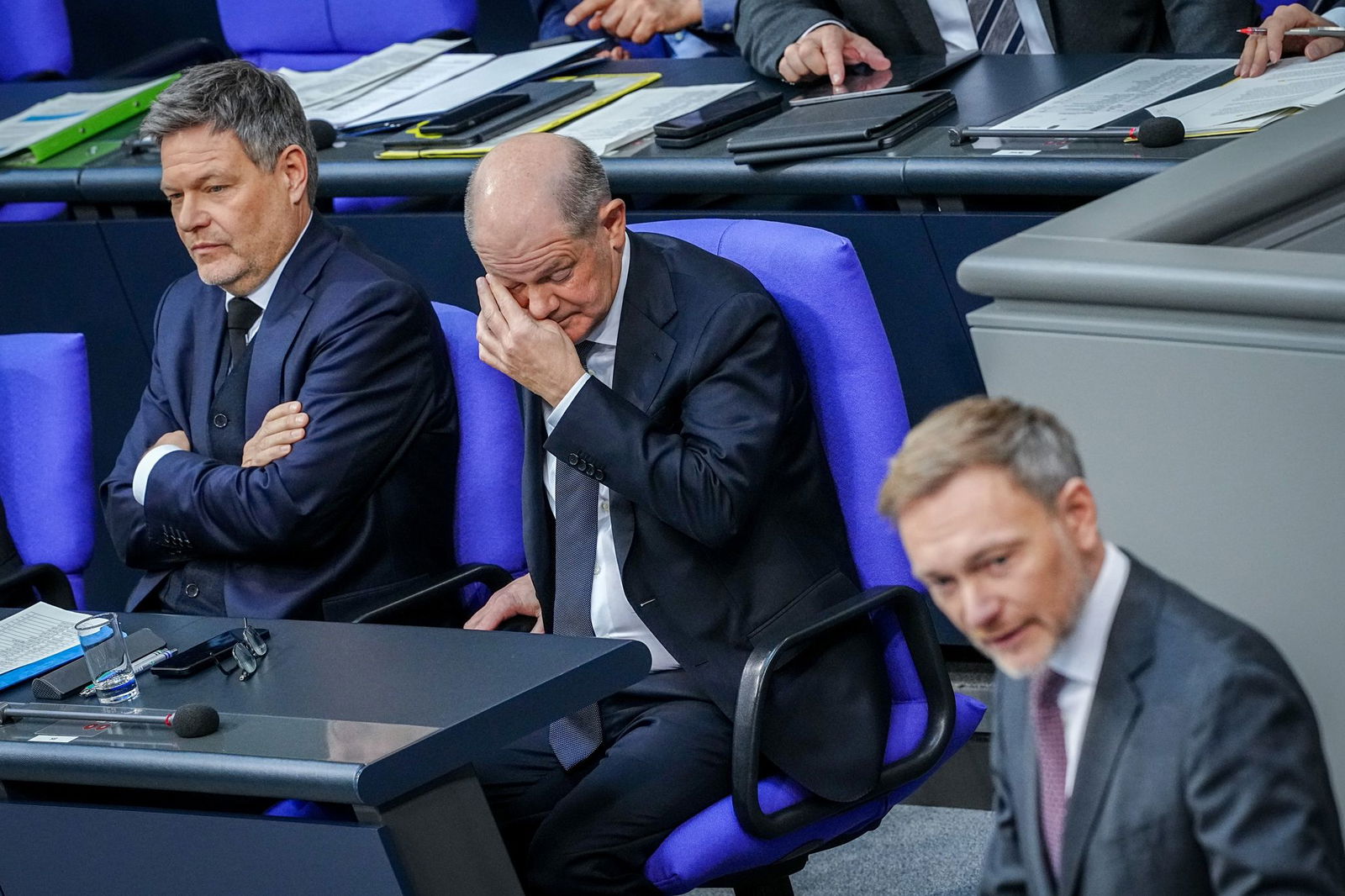 Habeck, Scholz, Lindner: Das Ampel-Trio hat nicht so richtig gut funktioniert.