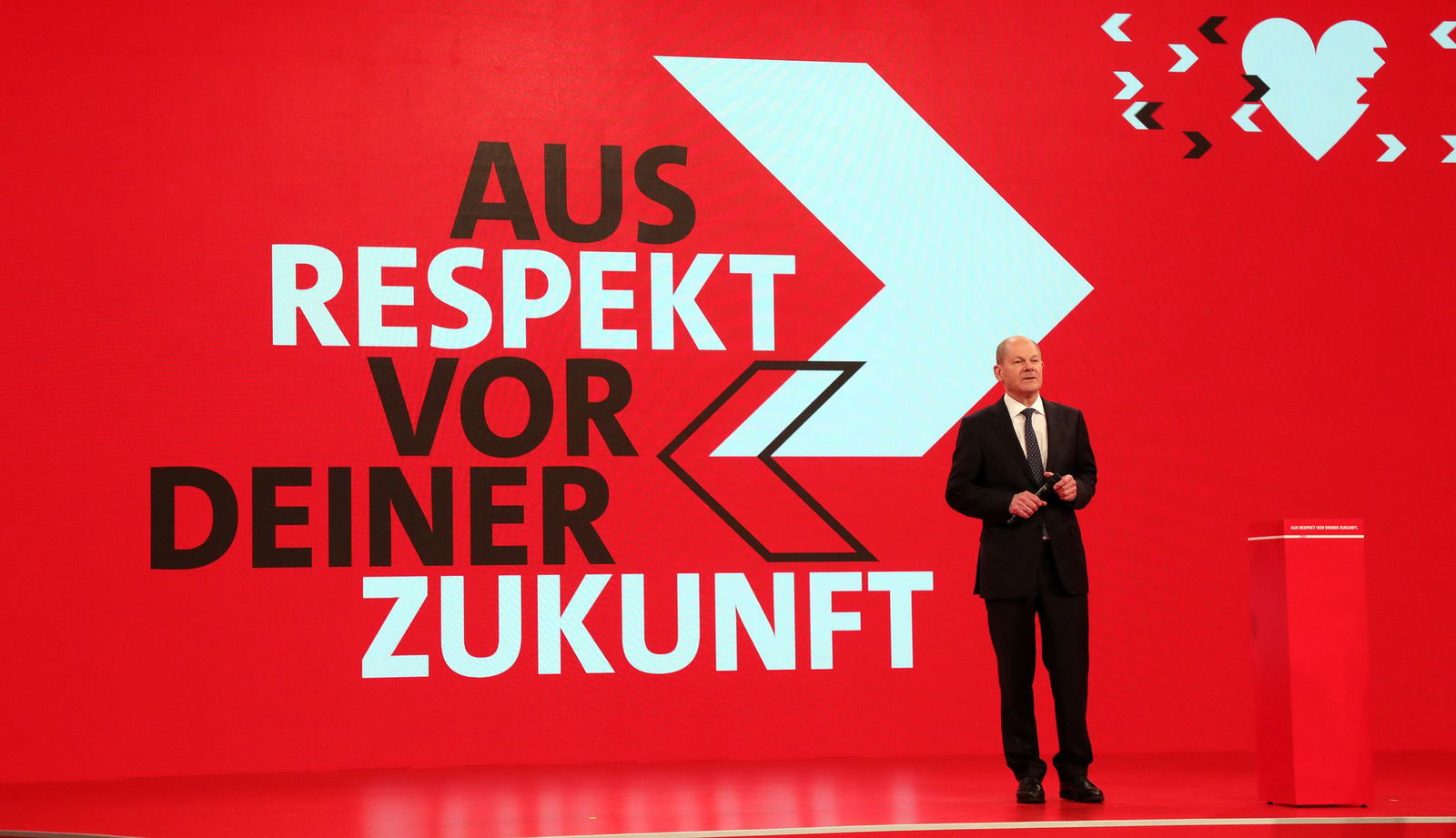 Mit «Respekt» ist Scholz 2021 in den Wahlkampf gezogen.