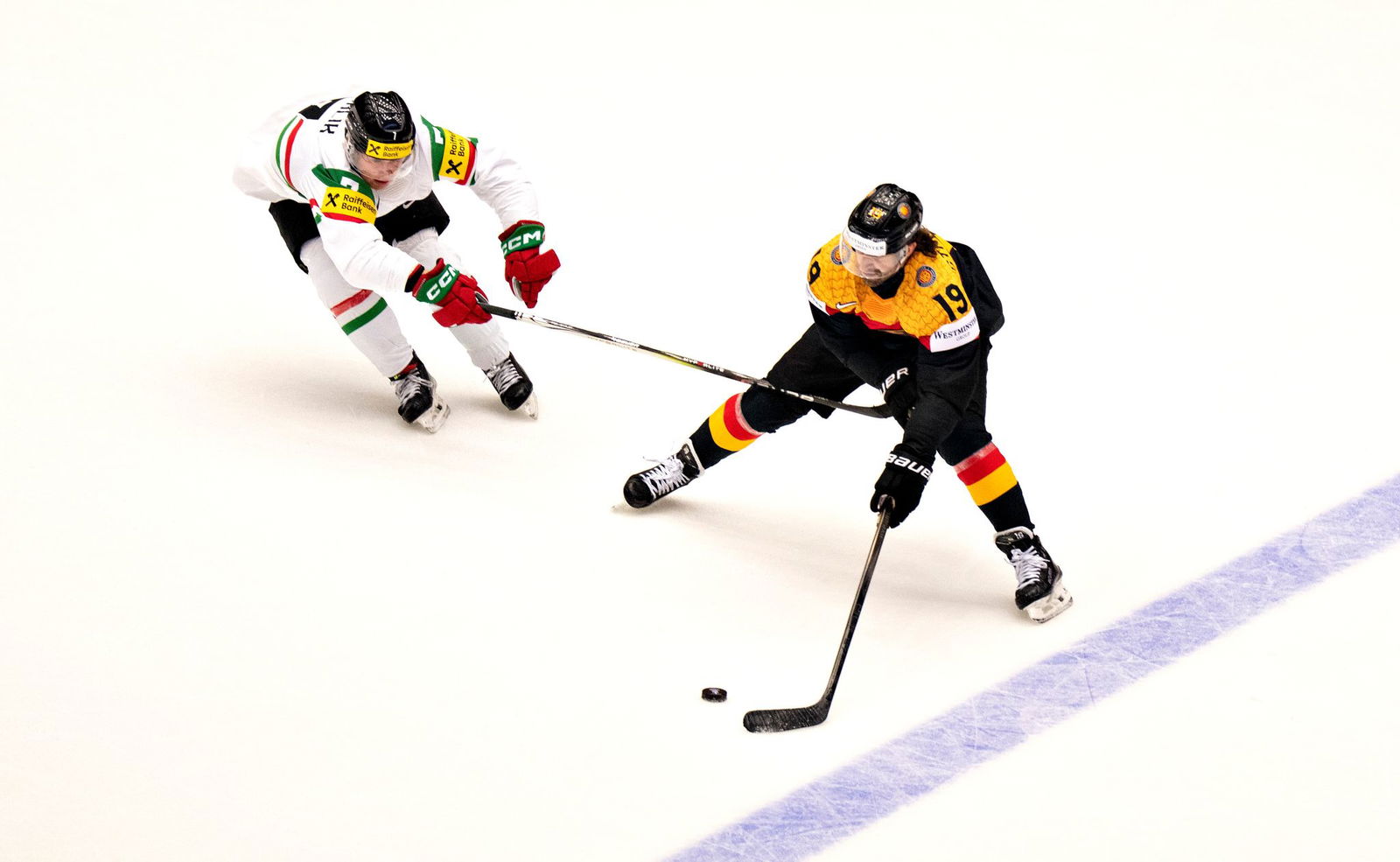 Die Eishockey-Nationalmannschaft war Aufsteiger Ungarn deutlich überlegen.
